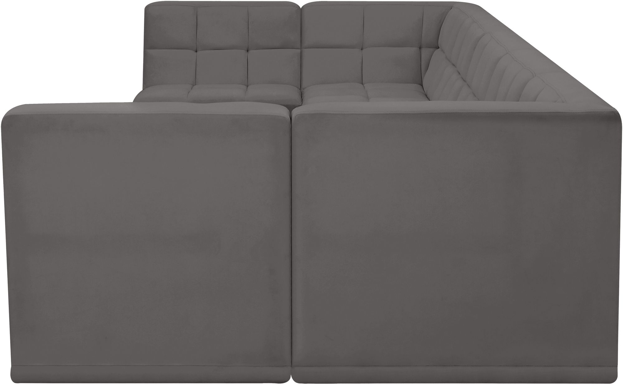 Relax 158" 7-Piece Velvet Modular U-Shape Sectional