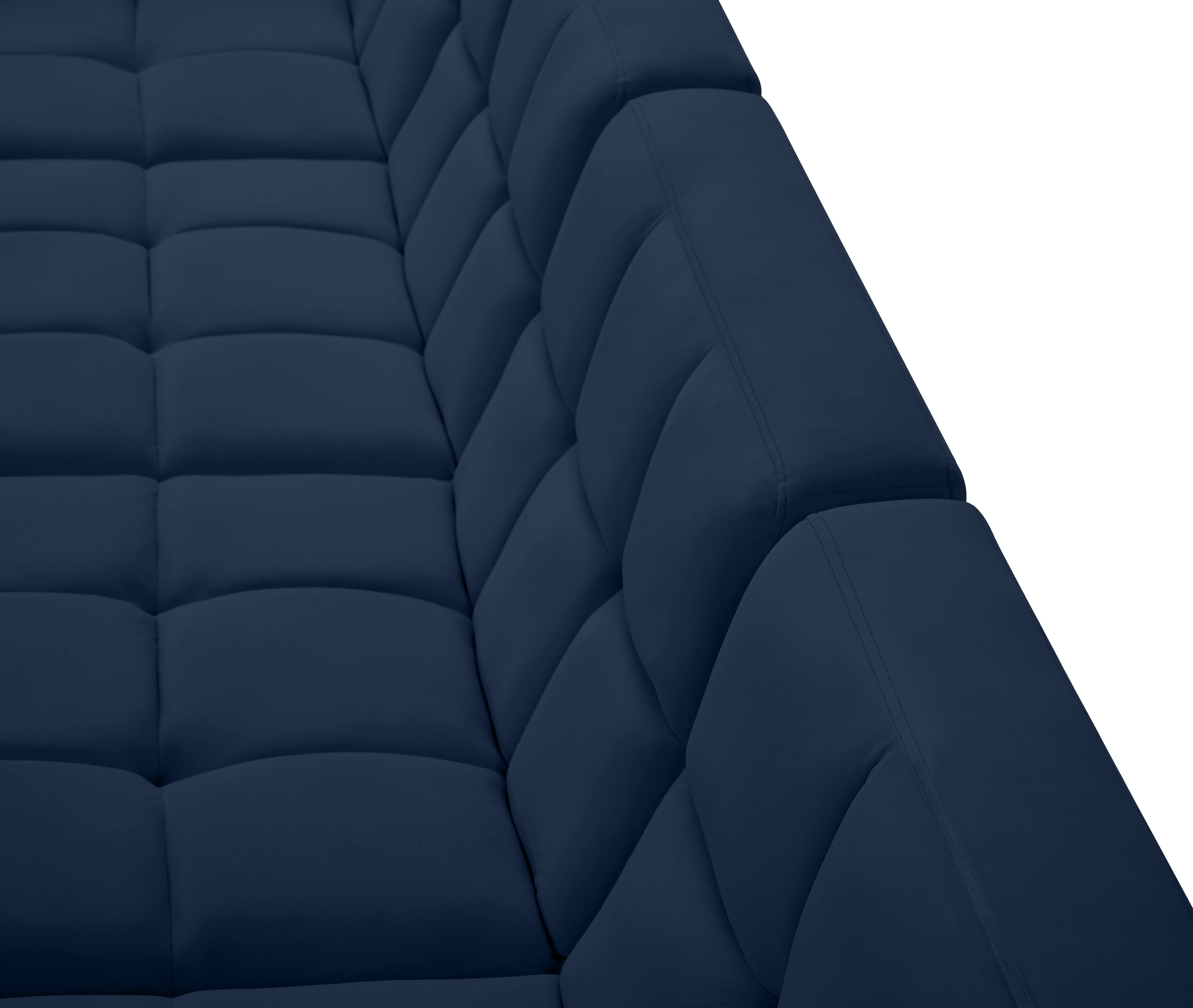 Relax 128" Velvet Modular Sofa