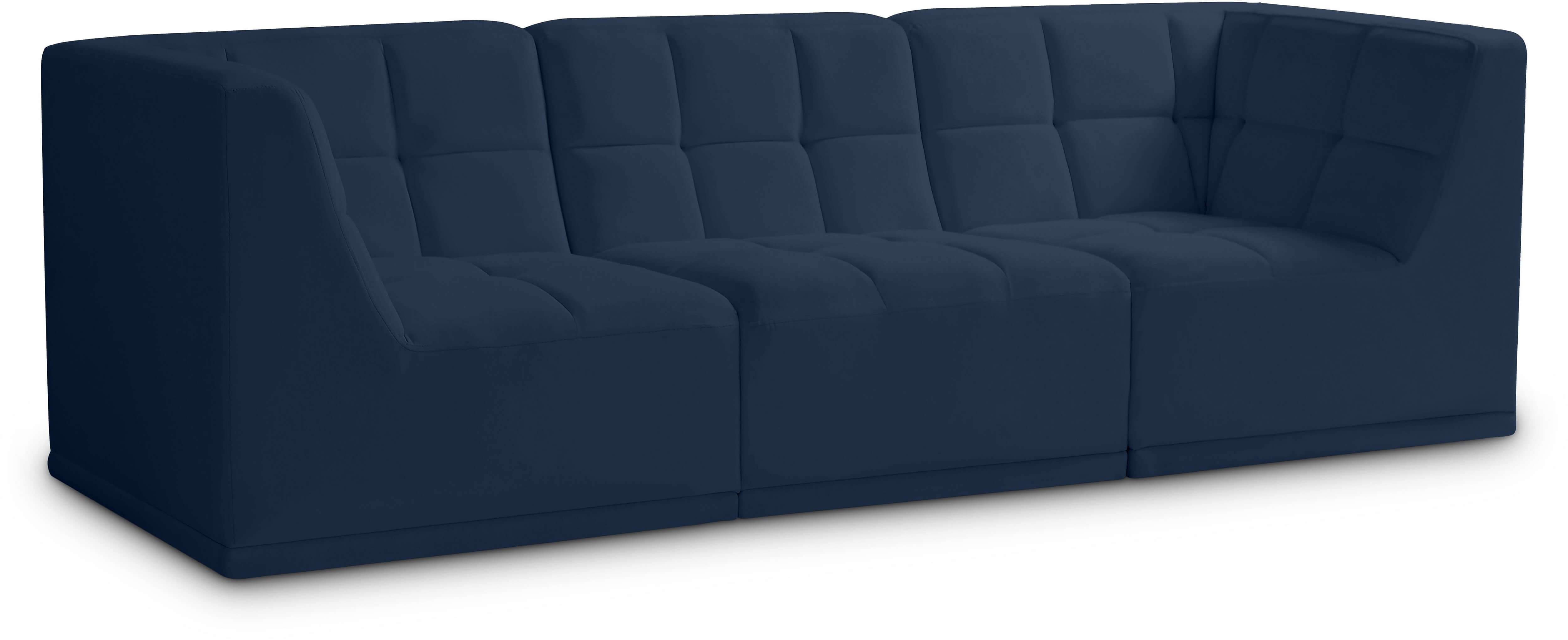 Relax 98" Velvet Modular Sofa