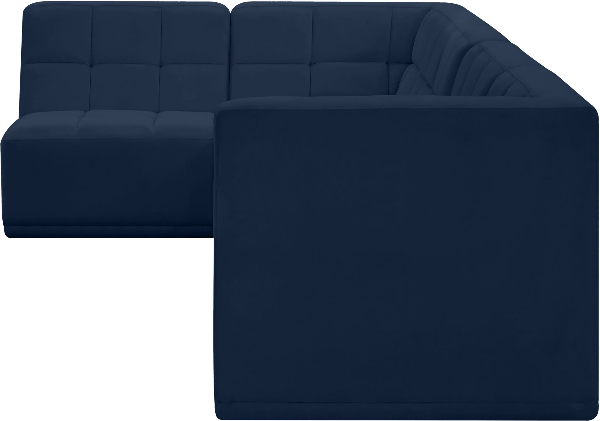 Relax 98" 4-Piece Velvet Modular Sectional