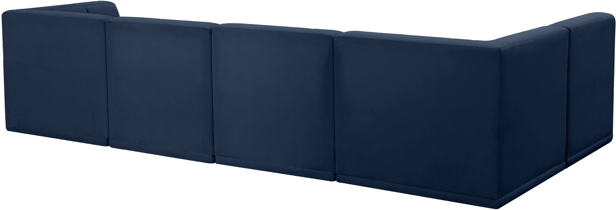 Relax 128" 5-Piece Velvet Modular Sectional