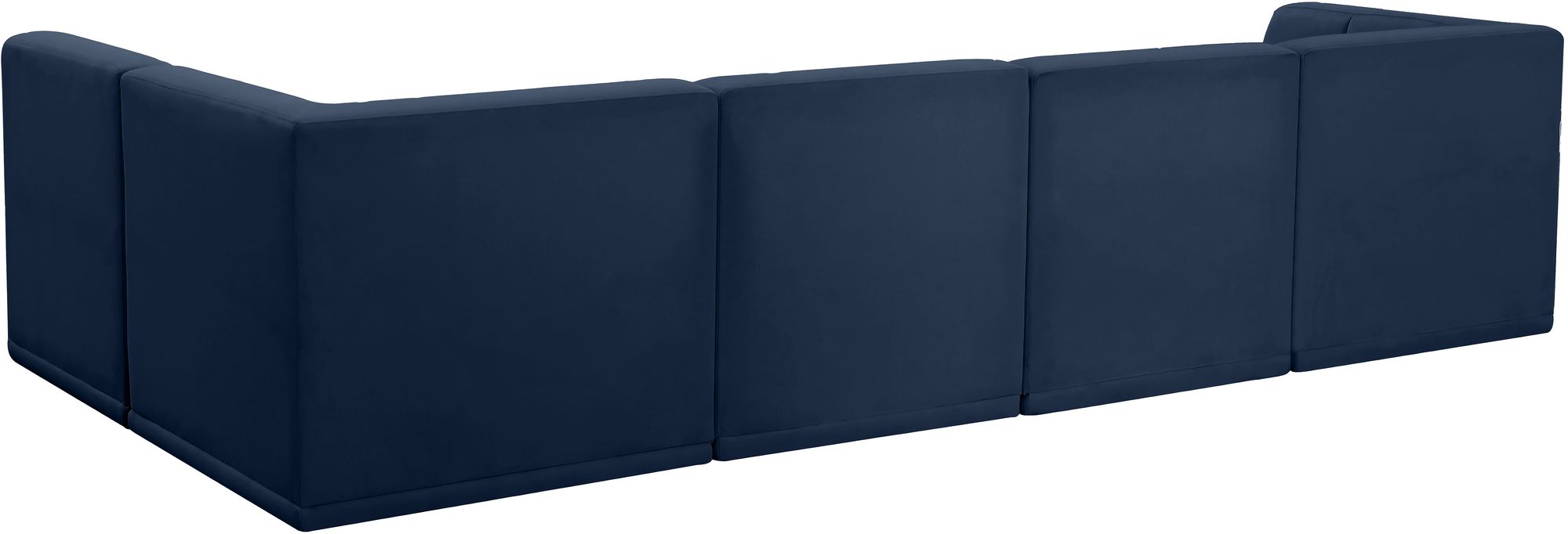 Relax 128" 5-Piece Velvet Modular Sectional