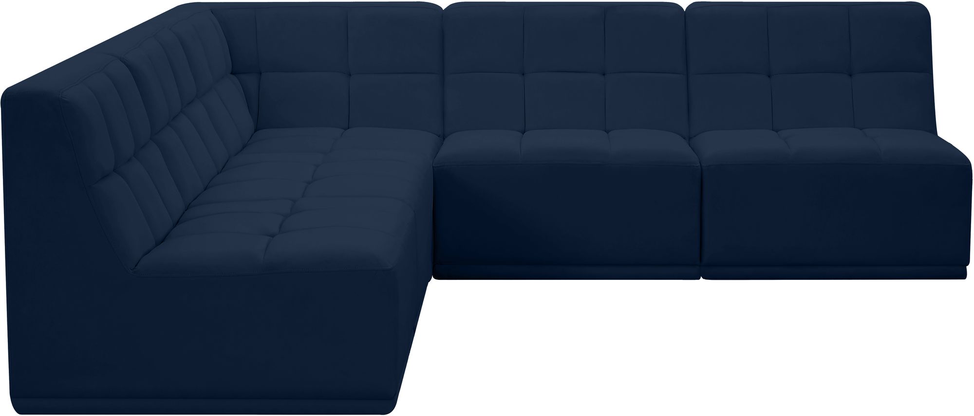 Relax 94" 5-Piece Velvet Modular Sectional