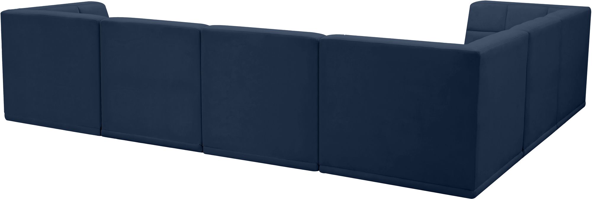 Relax 128" 6-Piece Velvet Modular Sectional