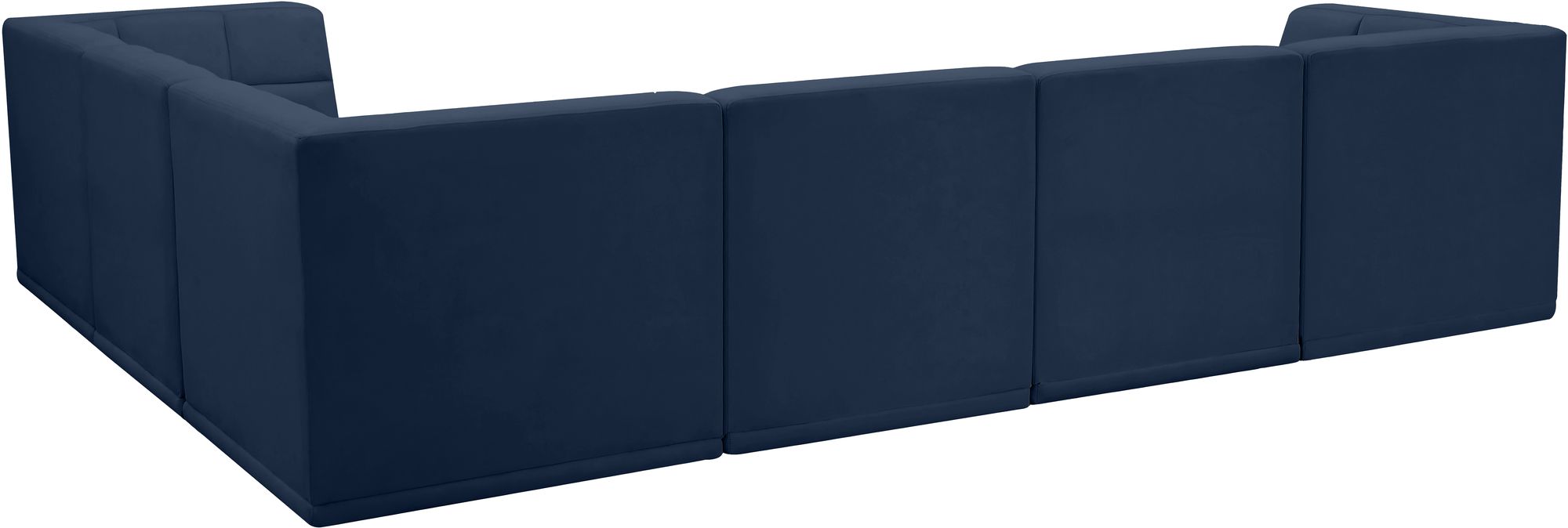 Relax 128" 6-Piece Velvet Modular Sectional