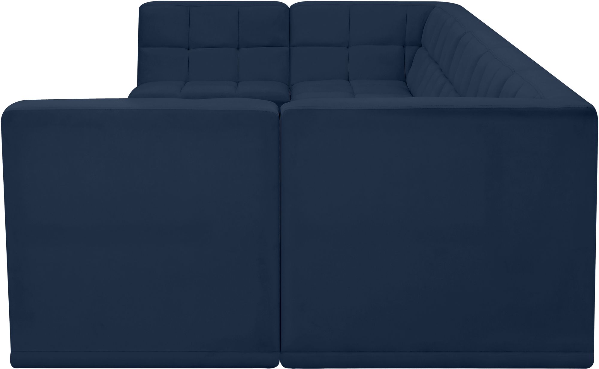 Relax 158" 7-Piece Velvet Modular U-Shape Sectional