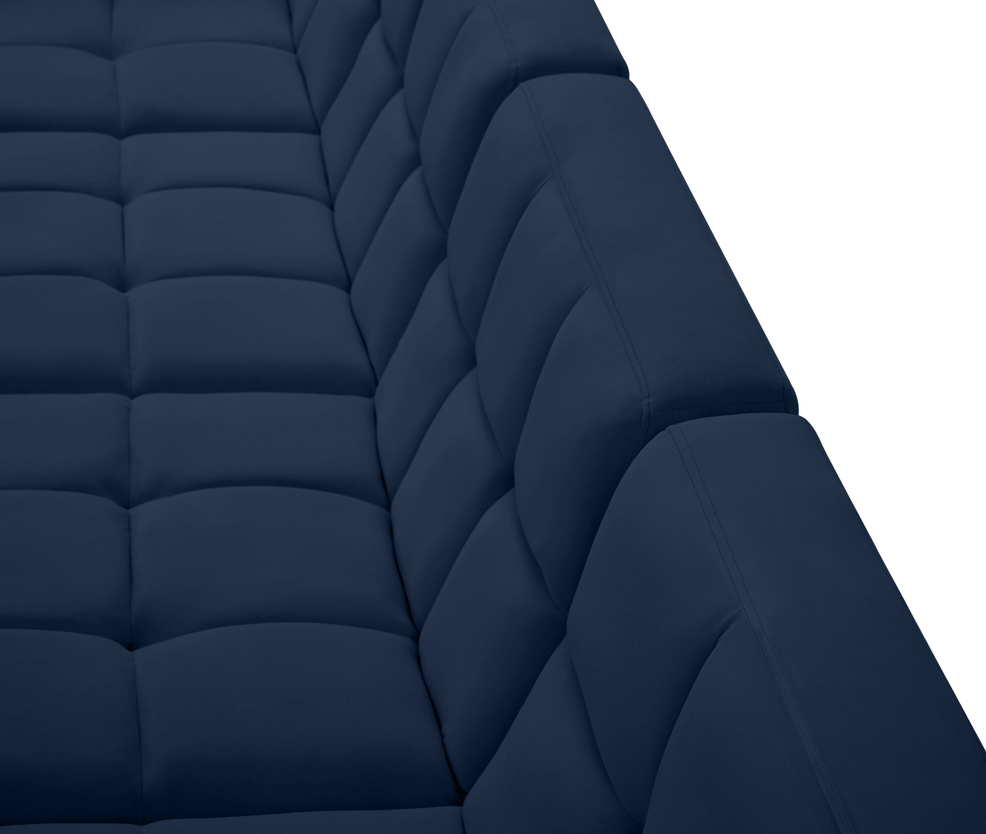 Relax 128" 8-Piece Velvet Modular U-Shape Sectional