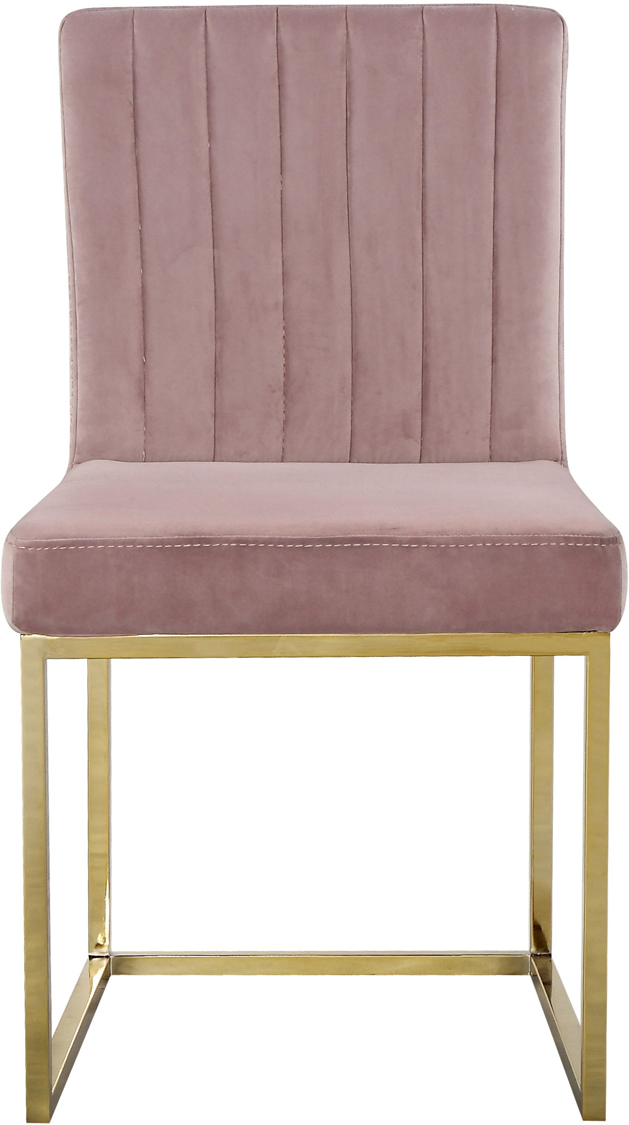 Giselle Velvet Dining Chair with Metal Frame
