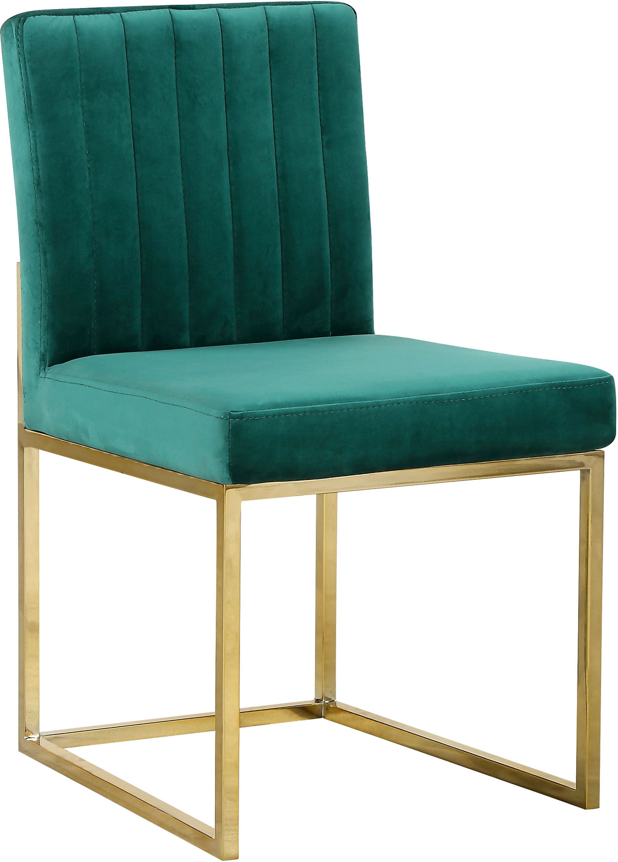 Giselle Velvet Dining Chair with Metal Frame