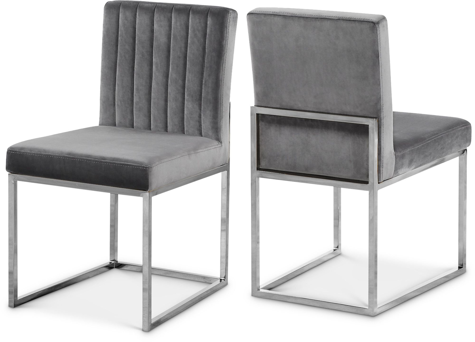 Giselle Velvet Dining Chair with Metal Frame
