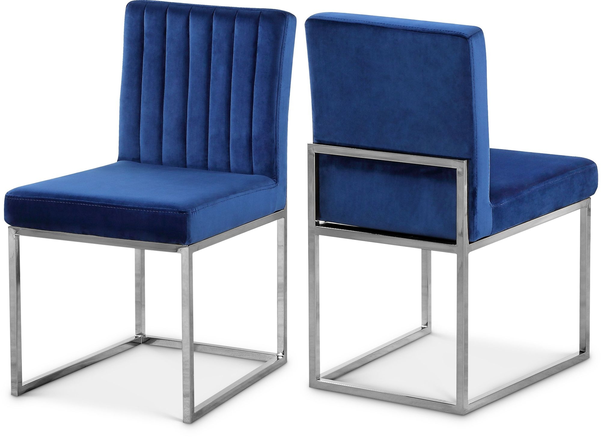 Giselle Velvet Dining Chair with Metal Frame