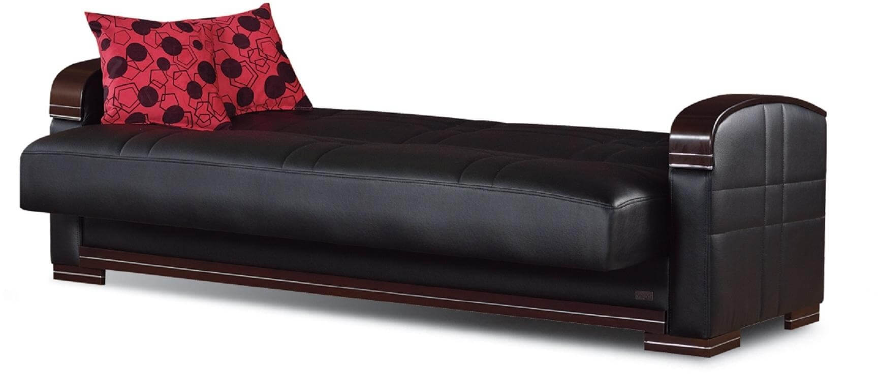 Bronx Bonded Leather Storage Sofabed