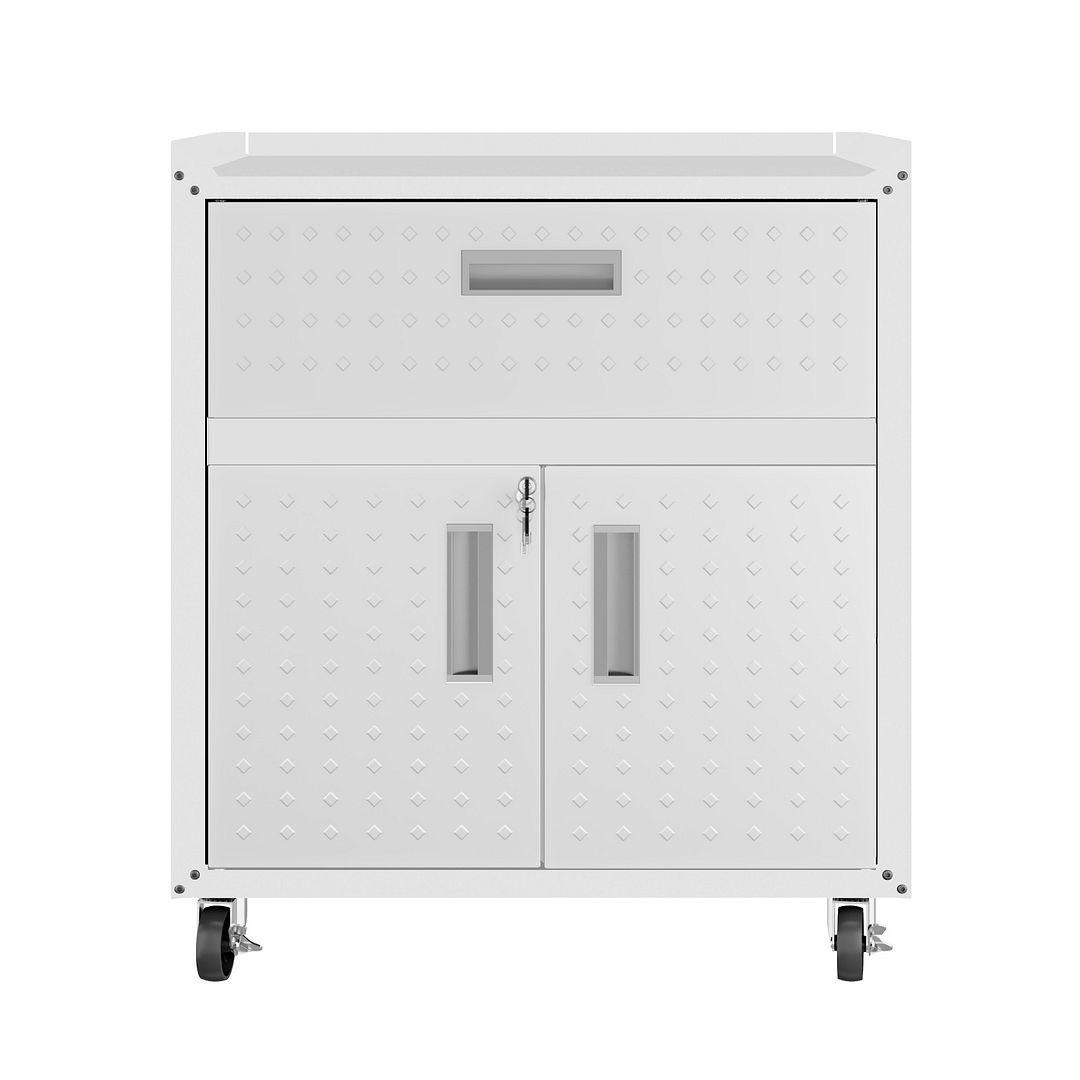 Fortress 3-Piece Textured Metal Garage Storage Set, Composition 5