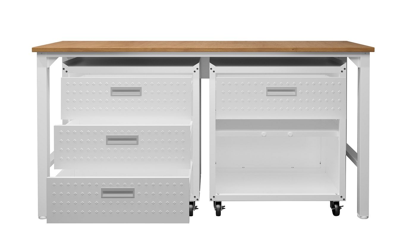 Fortress 3-Piece Textured Metal Garage Storage Set, Composition 5