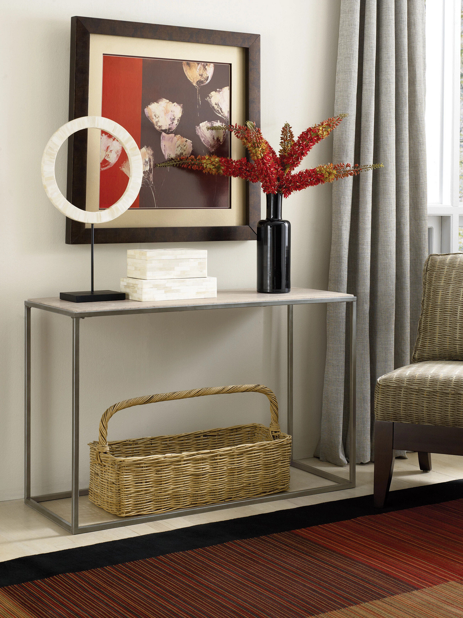 Sofa Table with Bronze Finish