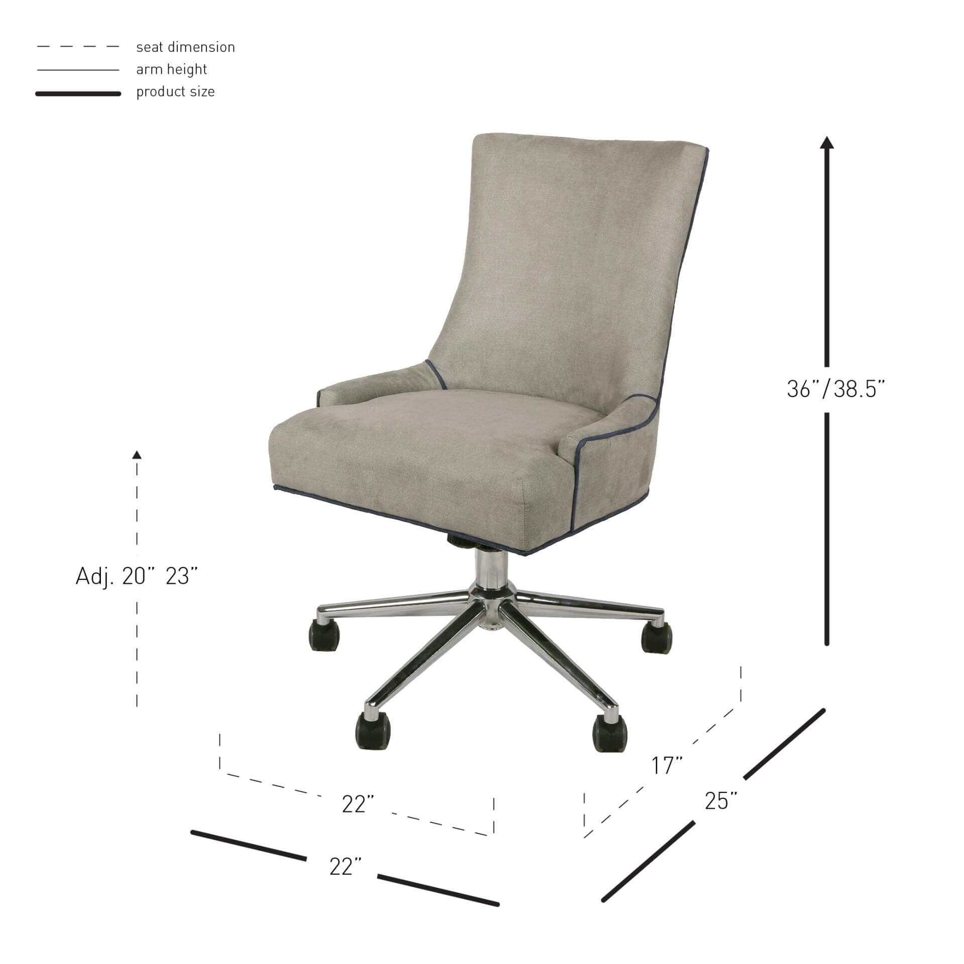 Charlotte Fabric Office Chair
