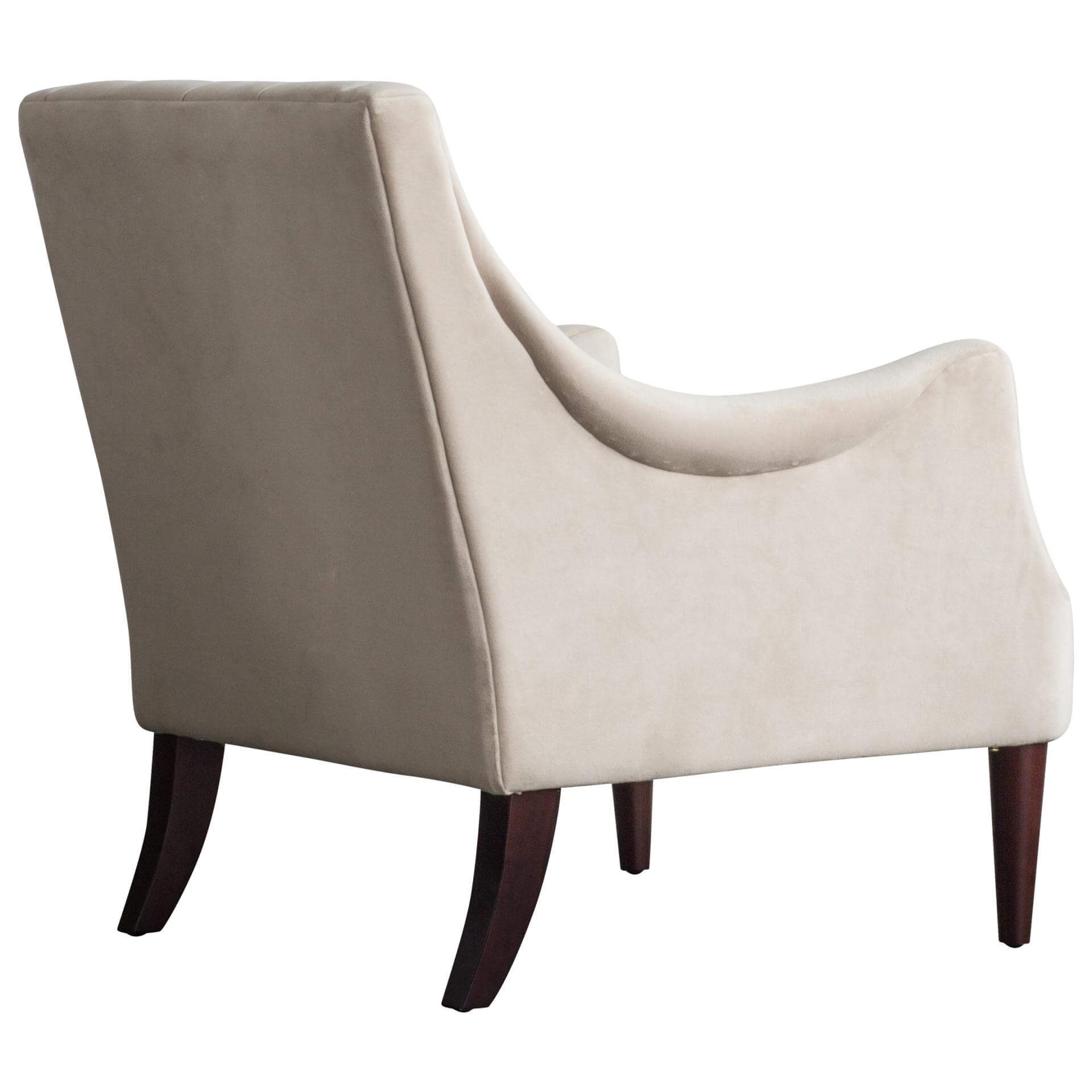 Marlene KD Velvet Fabric Tufted Accent Chair