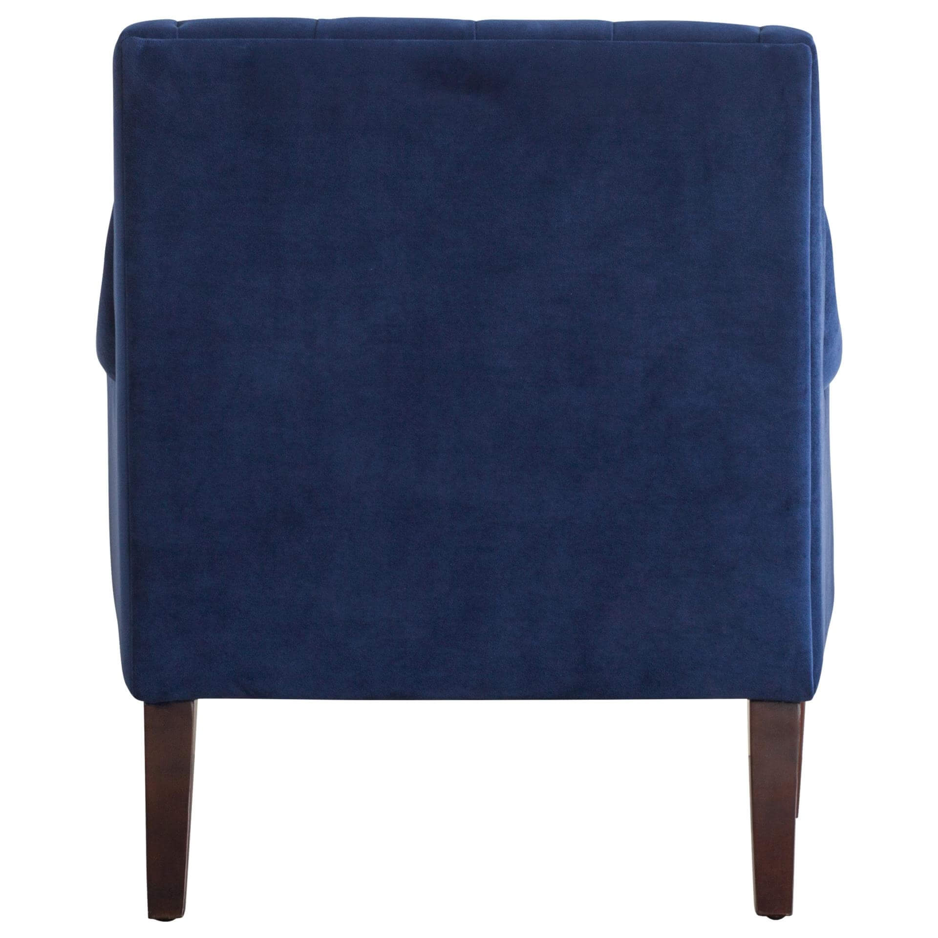 Marlene KD Velvet Fabric Tufted Accent Chair