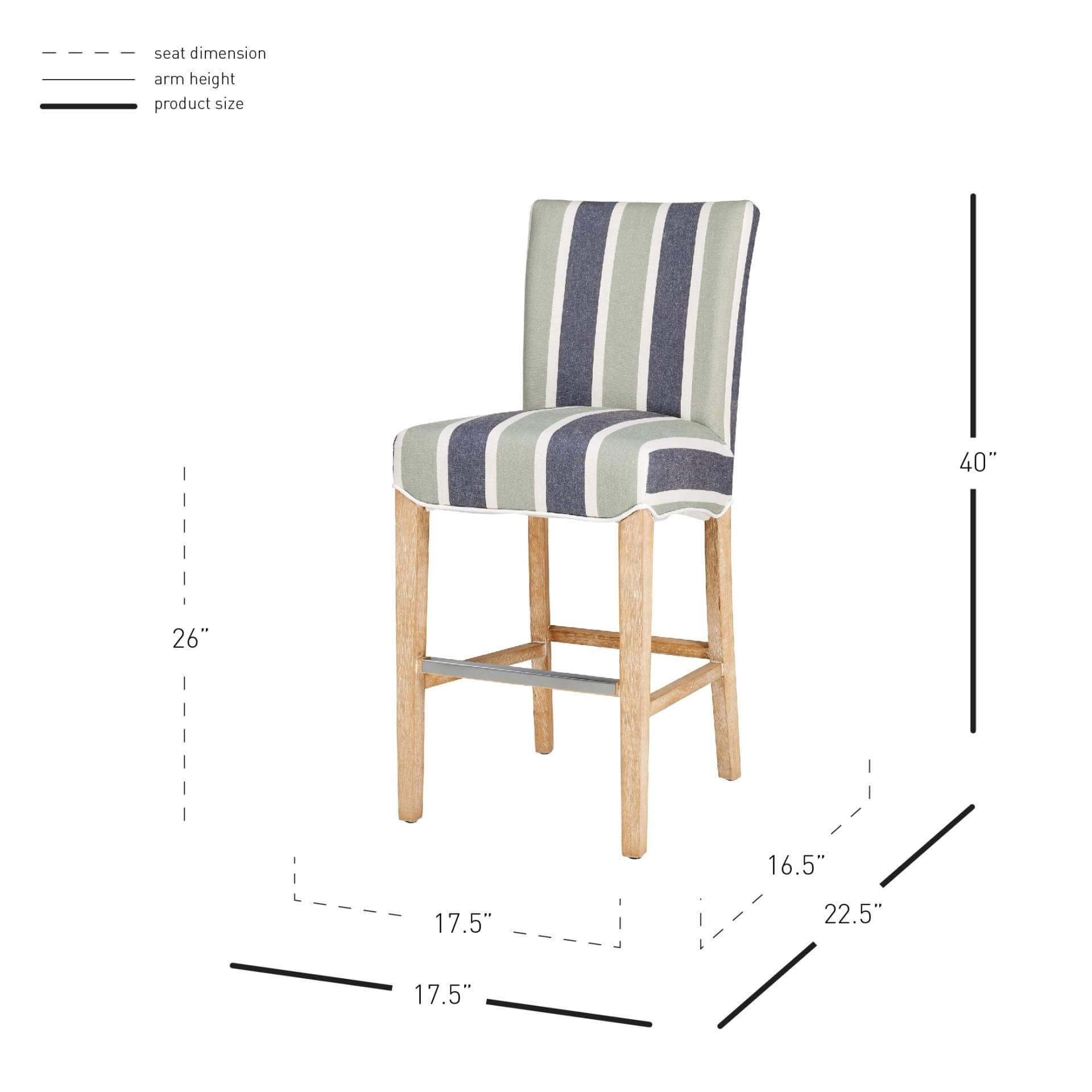Milton Fabric Stool