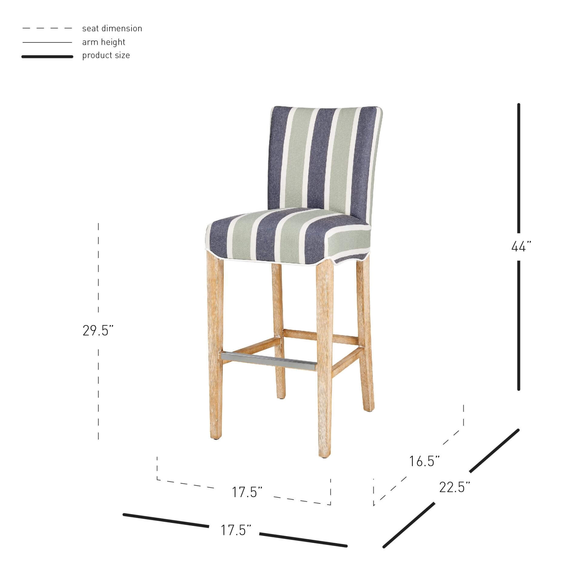 Milton Fabric Stool