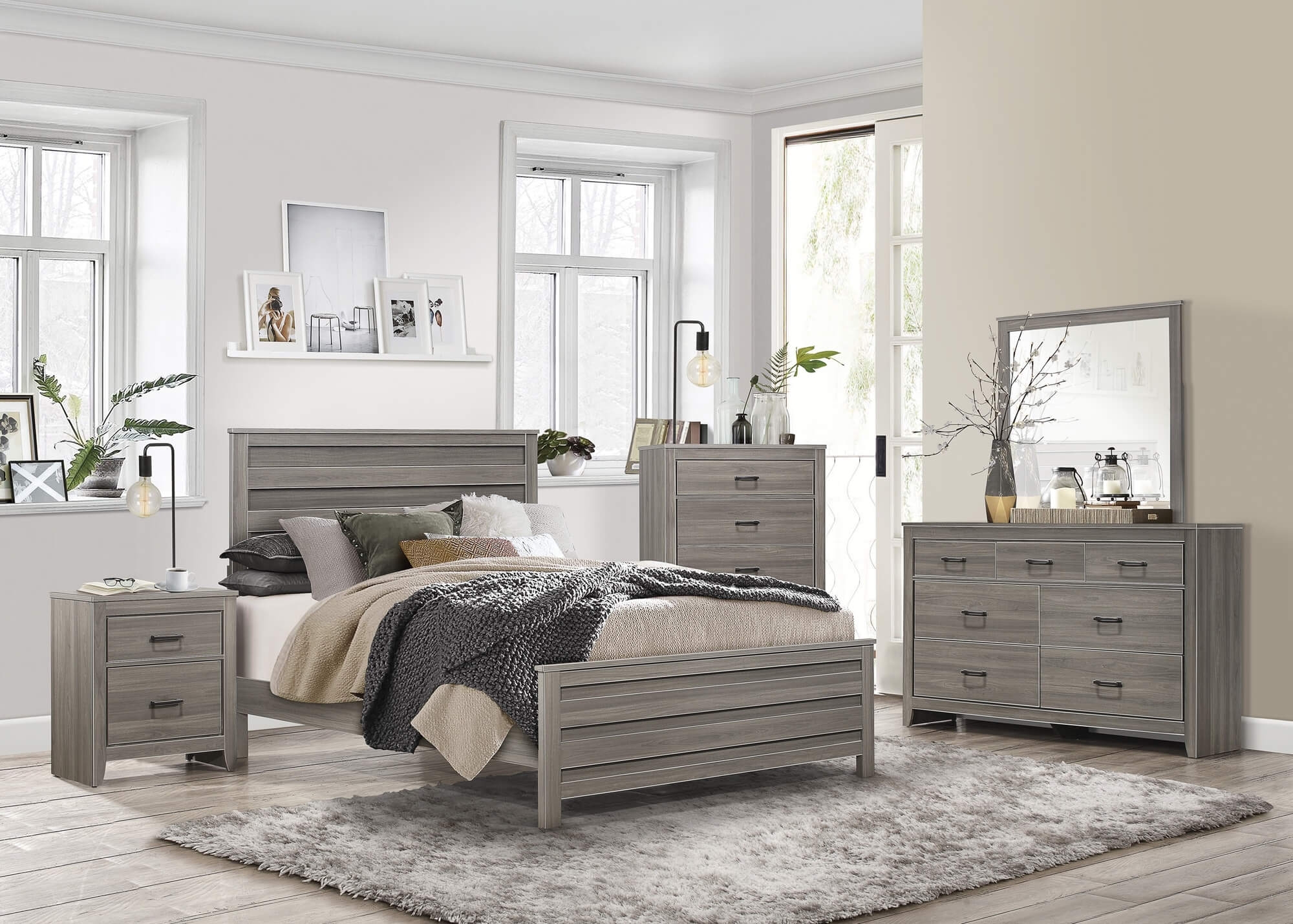 Waldorf Wood/Melamine Youth Bedroom Set