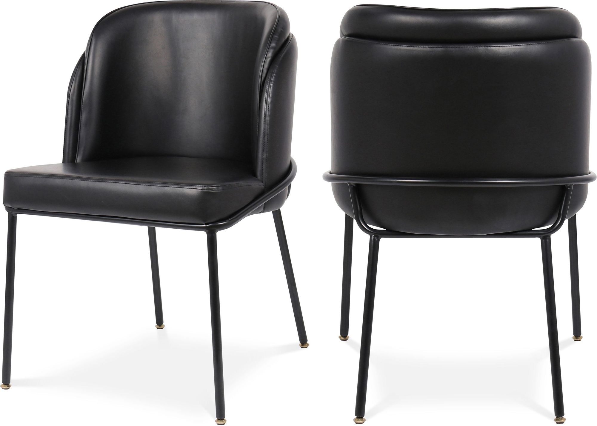 Jagger Faux Leather Dining Chair with Iron Legs
