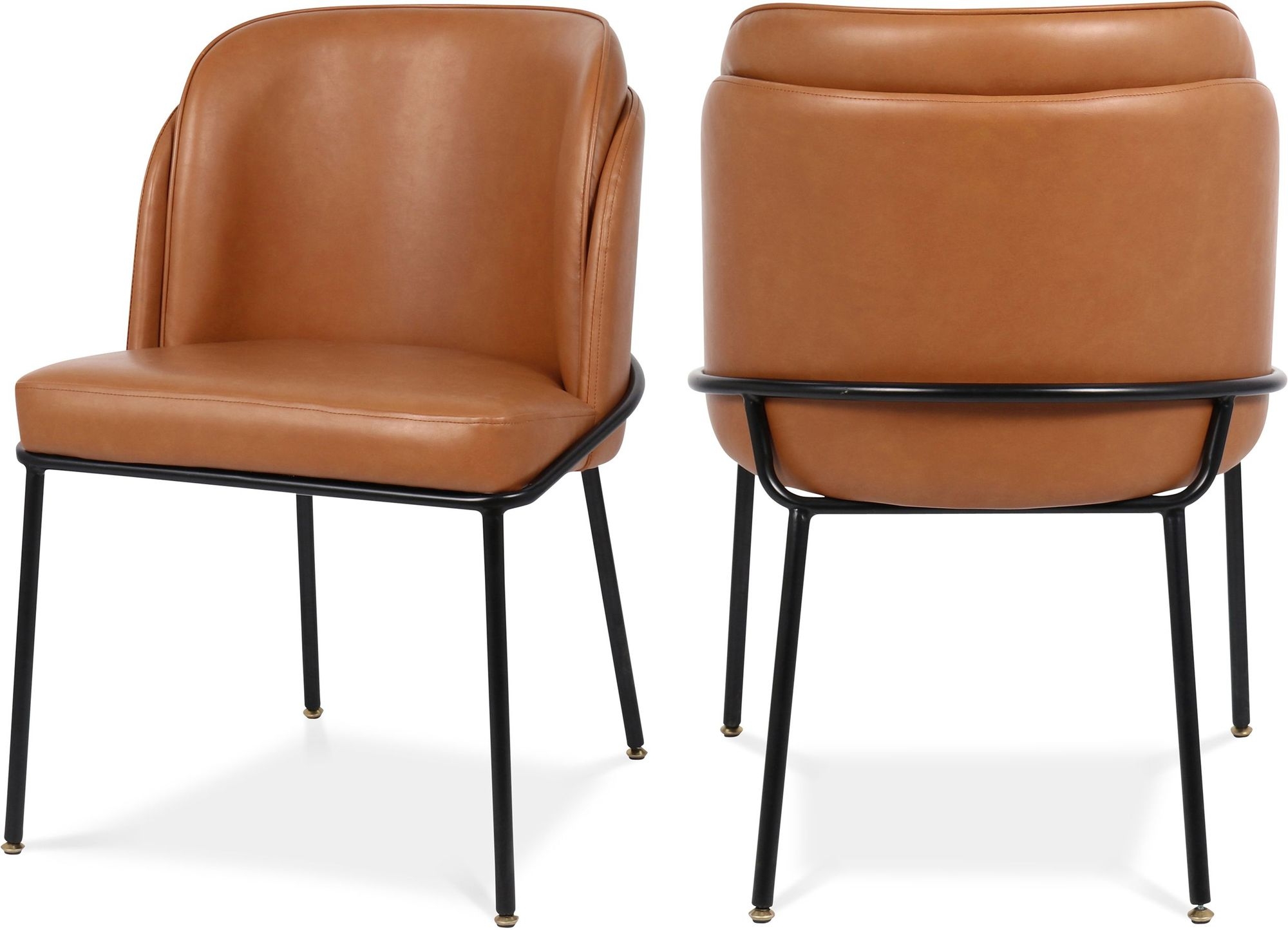 Jagger Faux Leather Dining Chair with Iron Legs