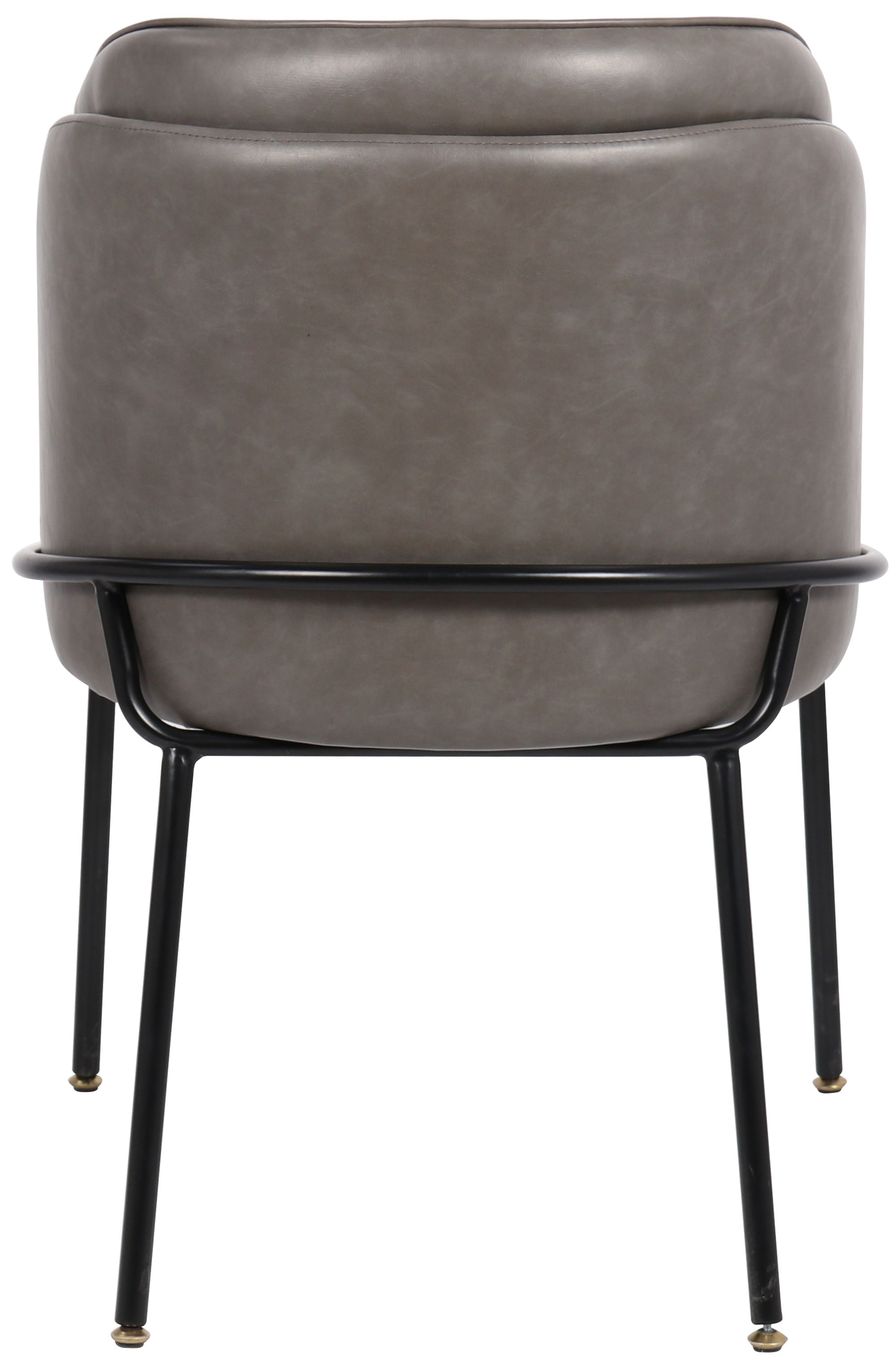 Jagger Faux Leather Dining Chair with Iron Legs