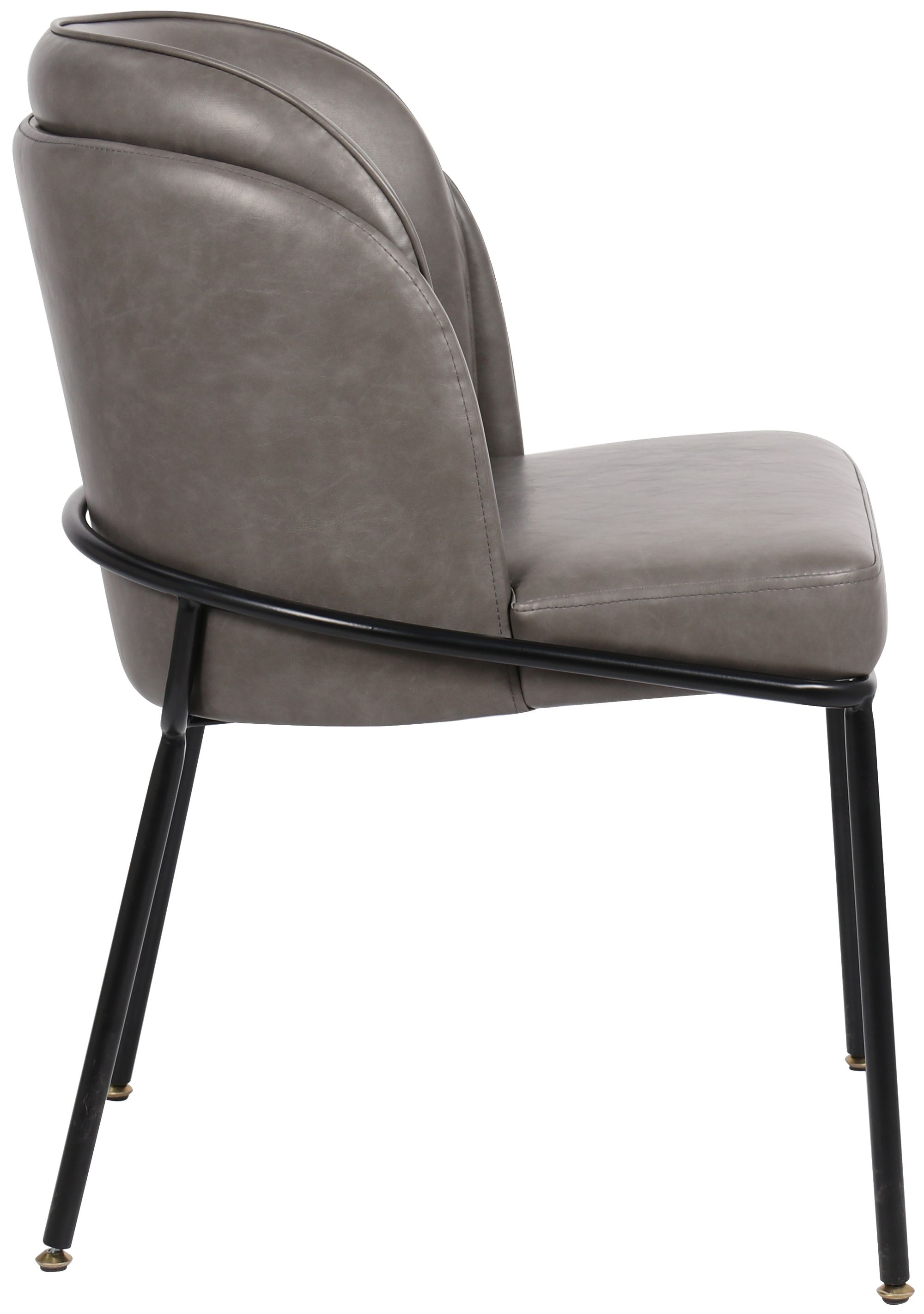 Jagger Faux Leather Dining Chair with Iron Legs