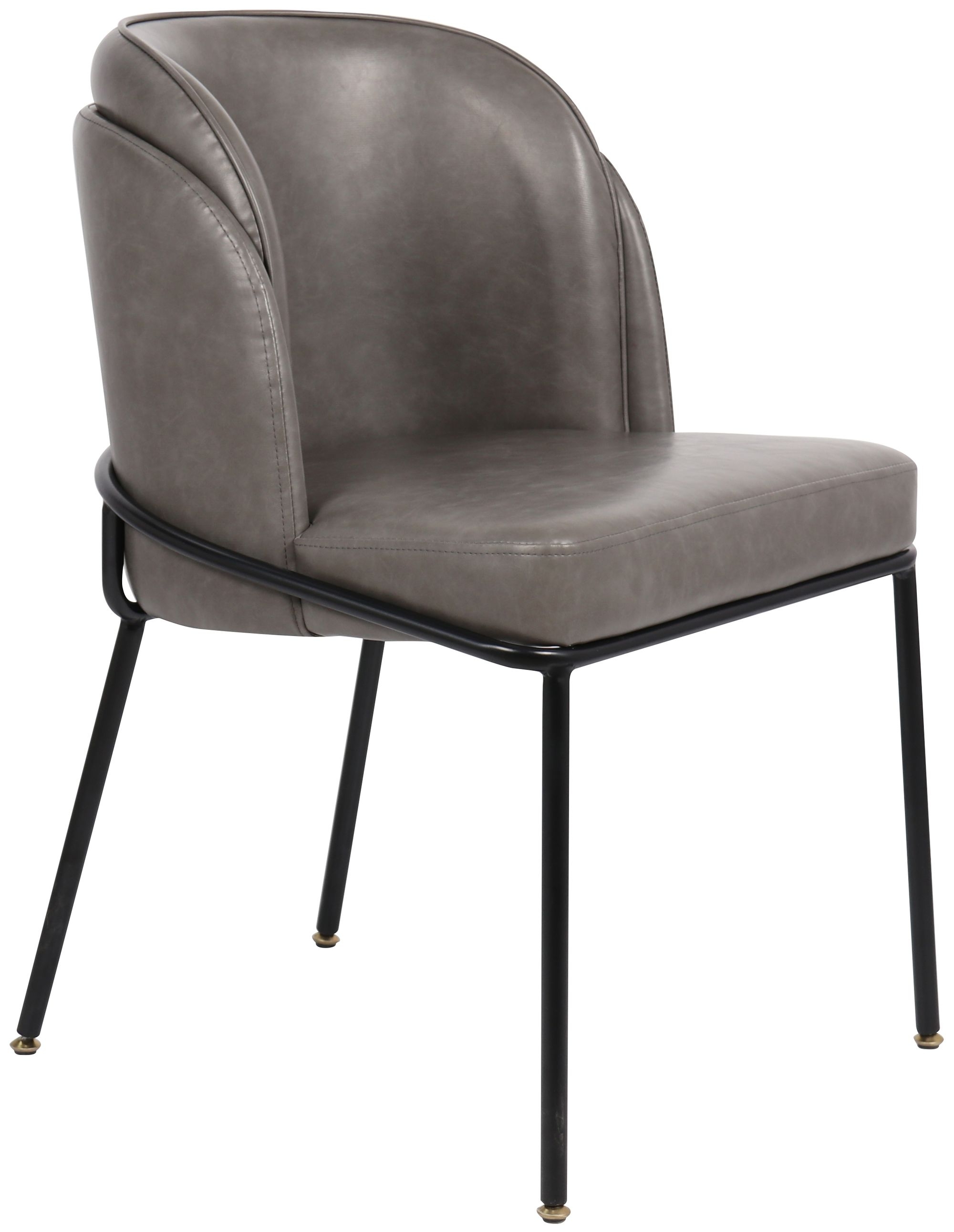 Jagger Faux Leather Dining Chair with Iron Legs