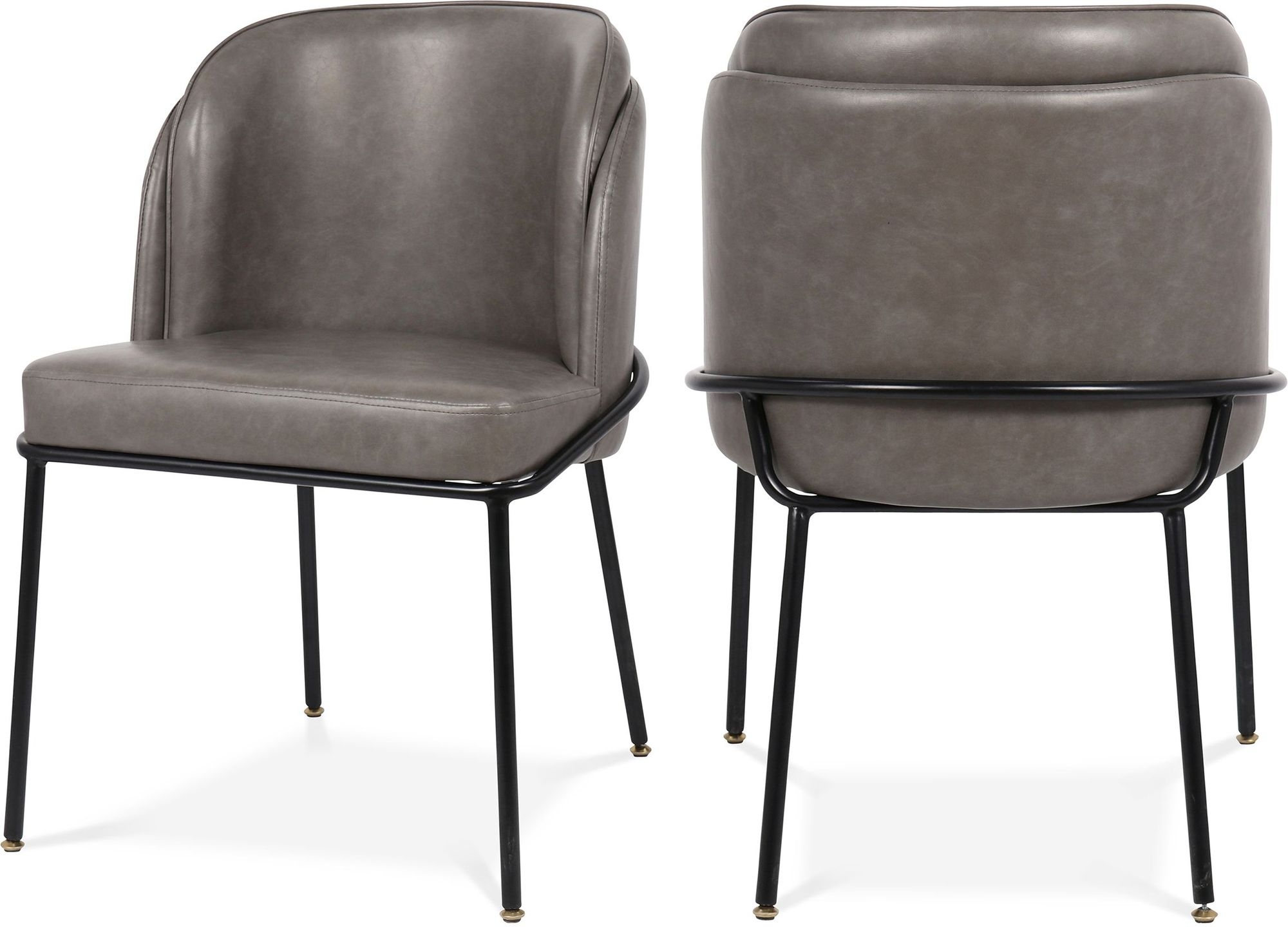 Jagger Faux Leather Dining Chair with Iron Legs