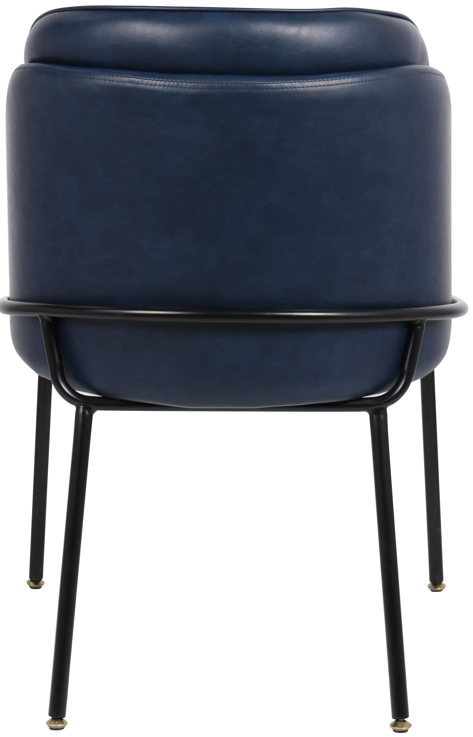 Jagger Faux Leather Dining Chair with Matte Black Iron Legs