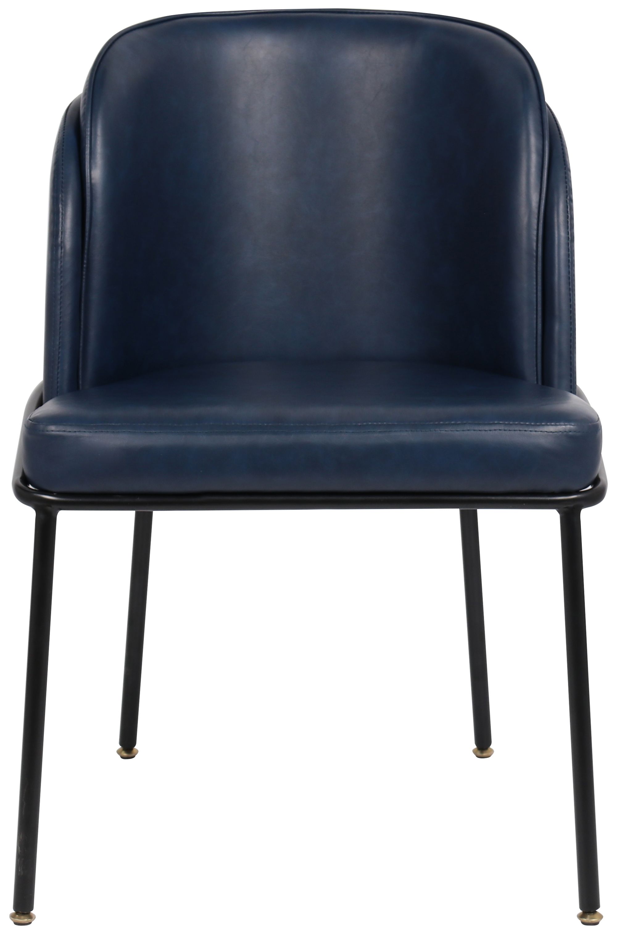 Jagger Faux Leather Dining Chair with Matte Black Iron Legs