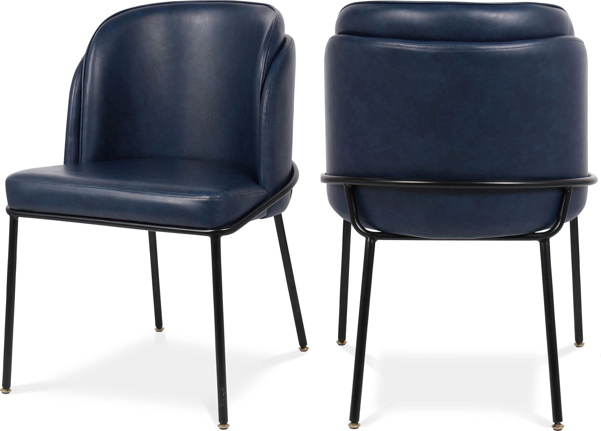 Jagger Faux Leather Dining Chair with Iron Legs