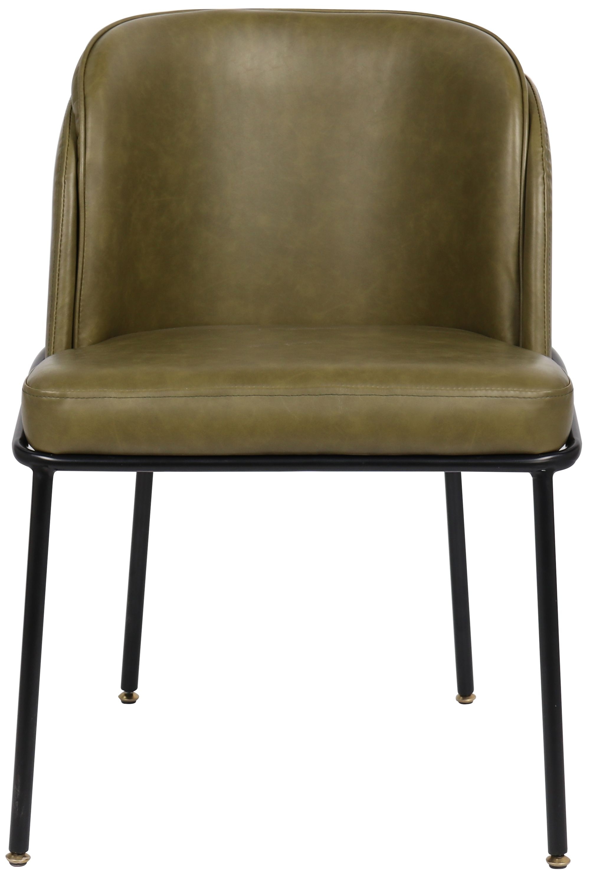 Jagger Faux Leather Dining Chair with Iron Legs