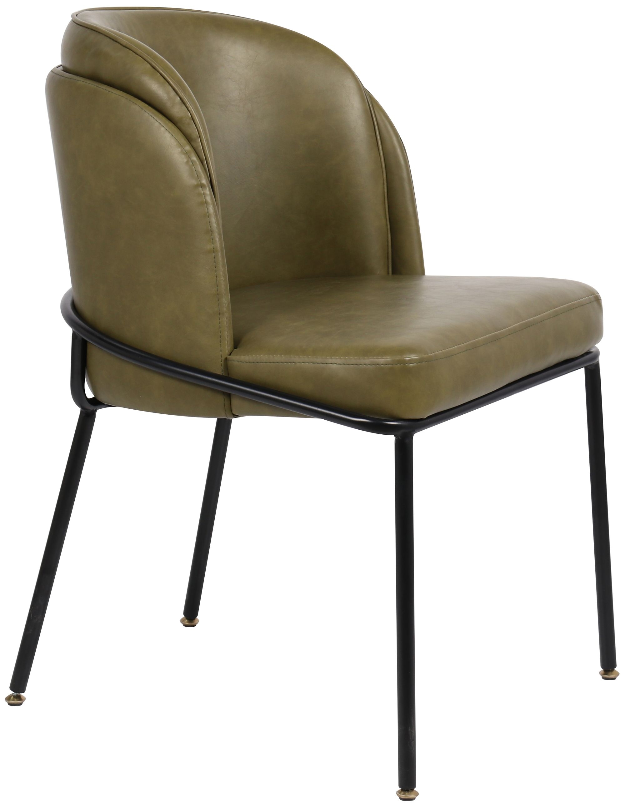 Jagger Faux Leather Dining Chair with Iron Legs