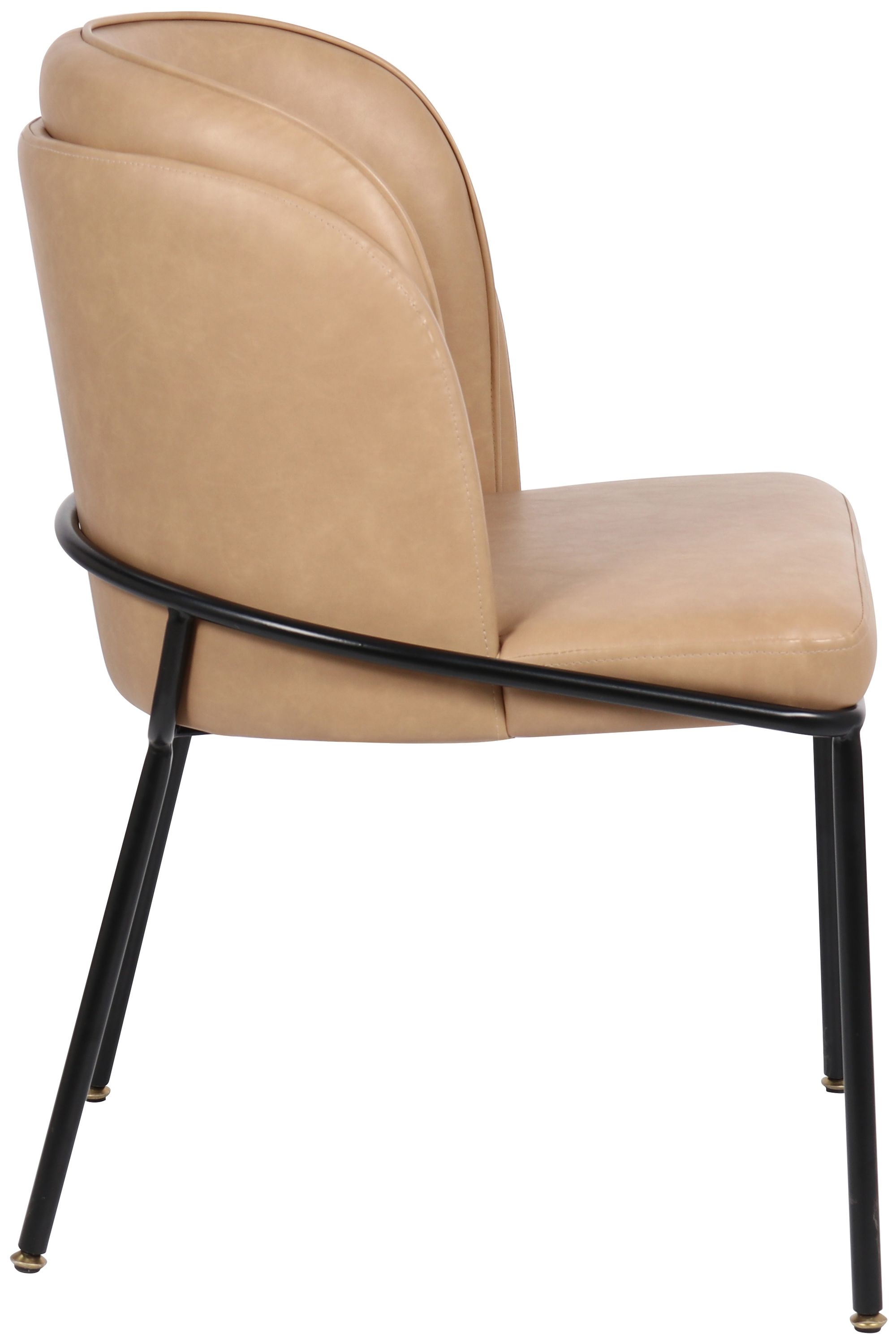 Jagger Faux Leather Dining Chair with Iron Legs