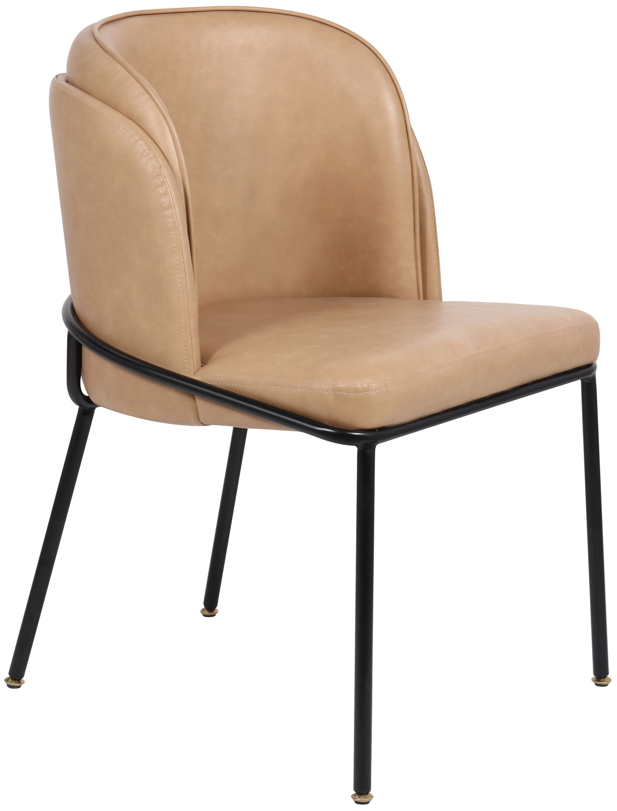 Jagger Faux Leather Dining Chair with Iron Legs