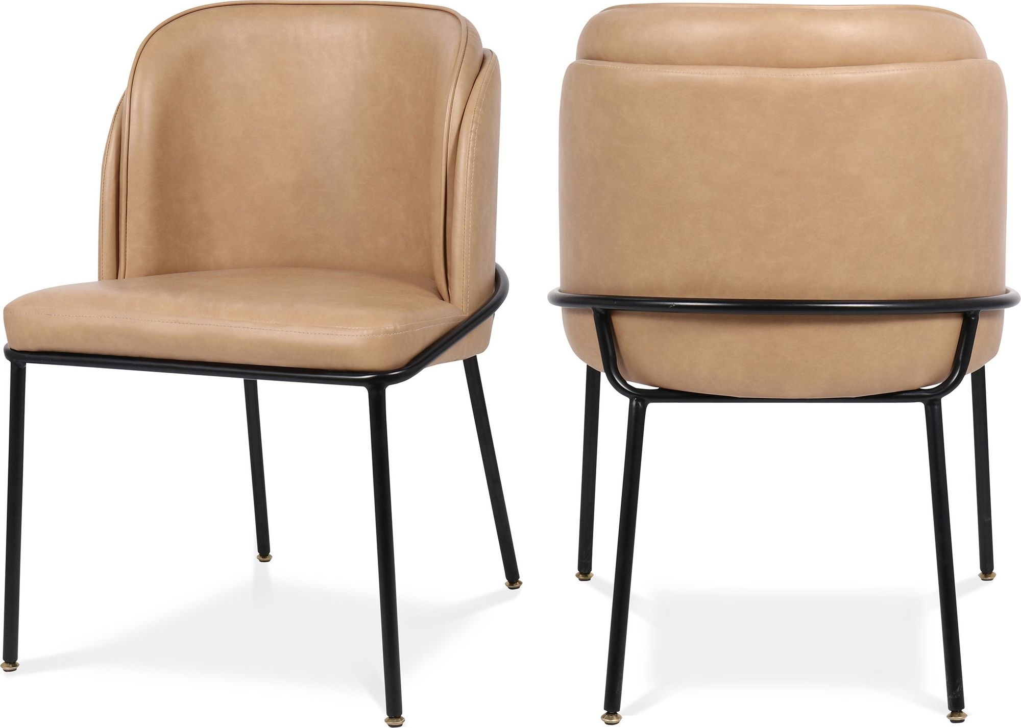 Jagger Faux Leather Dining Chair with Iron Legs