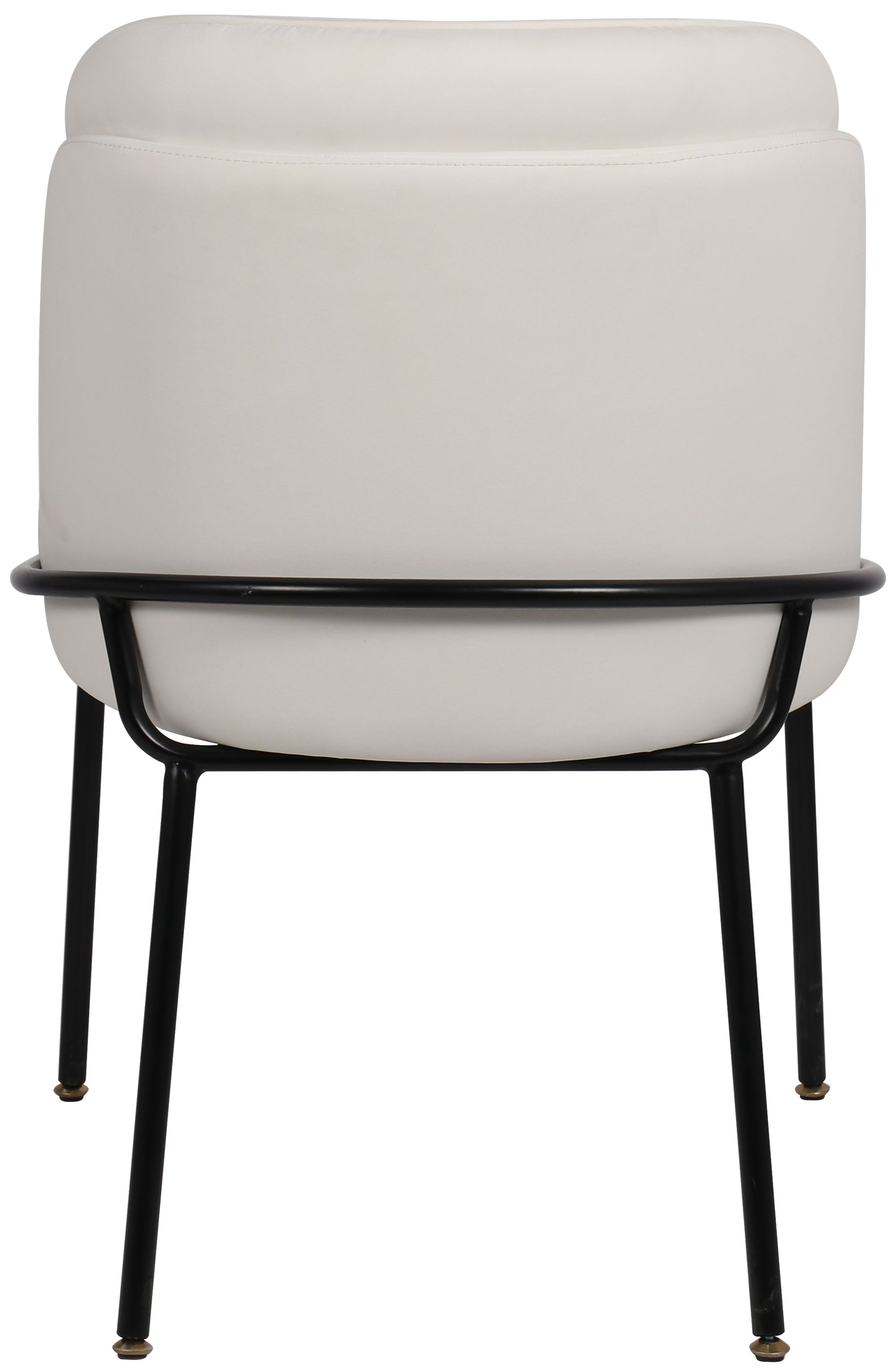 Jagger Faux Leather Dining Chair with Matte Black Iron Legs