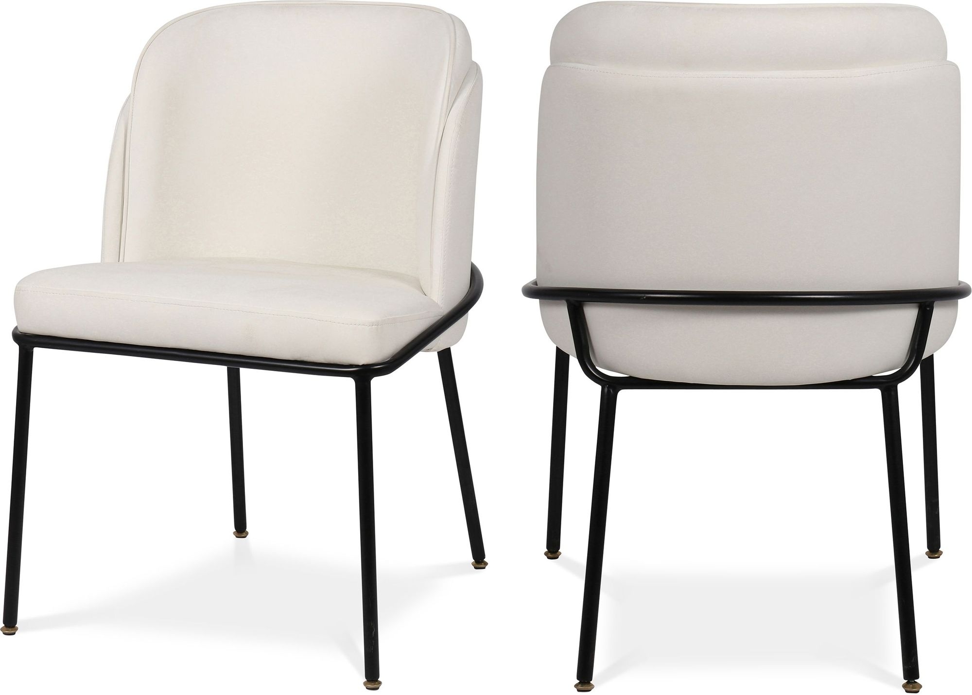 Jagger Faux Leather Dining Chair with Iron Legs