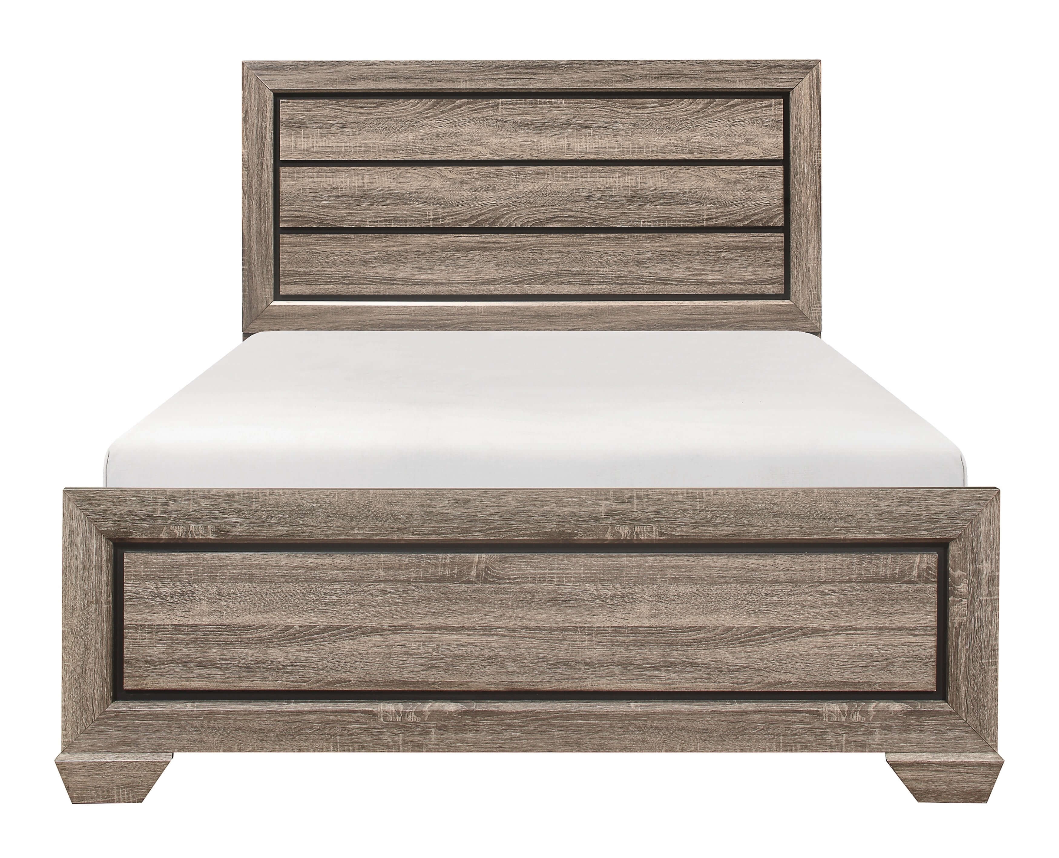 Beechnut Wood/Wood Veneer Panel Youth Twin Bed