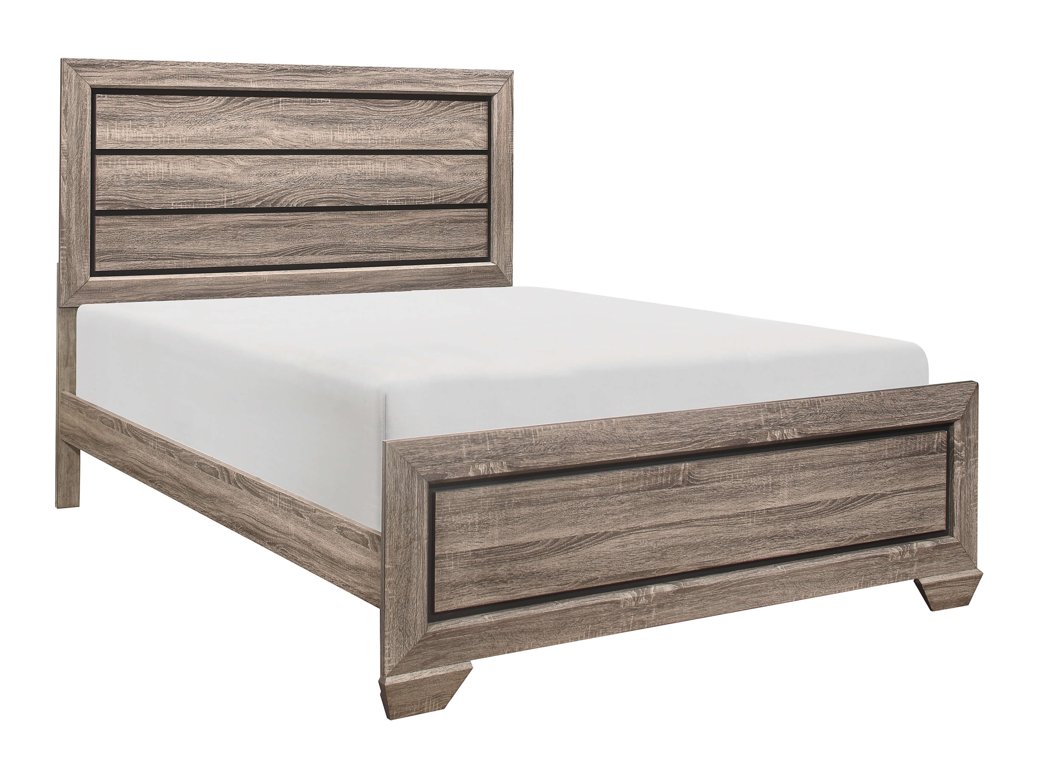 Beechnut Wood/Wood Veneer Panel Youth Twin Bed