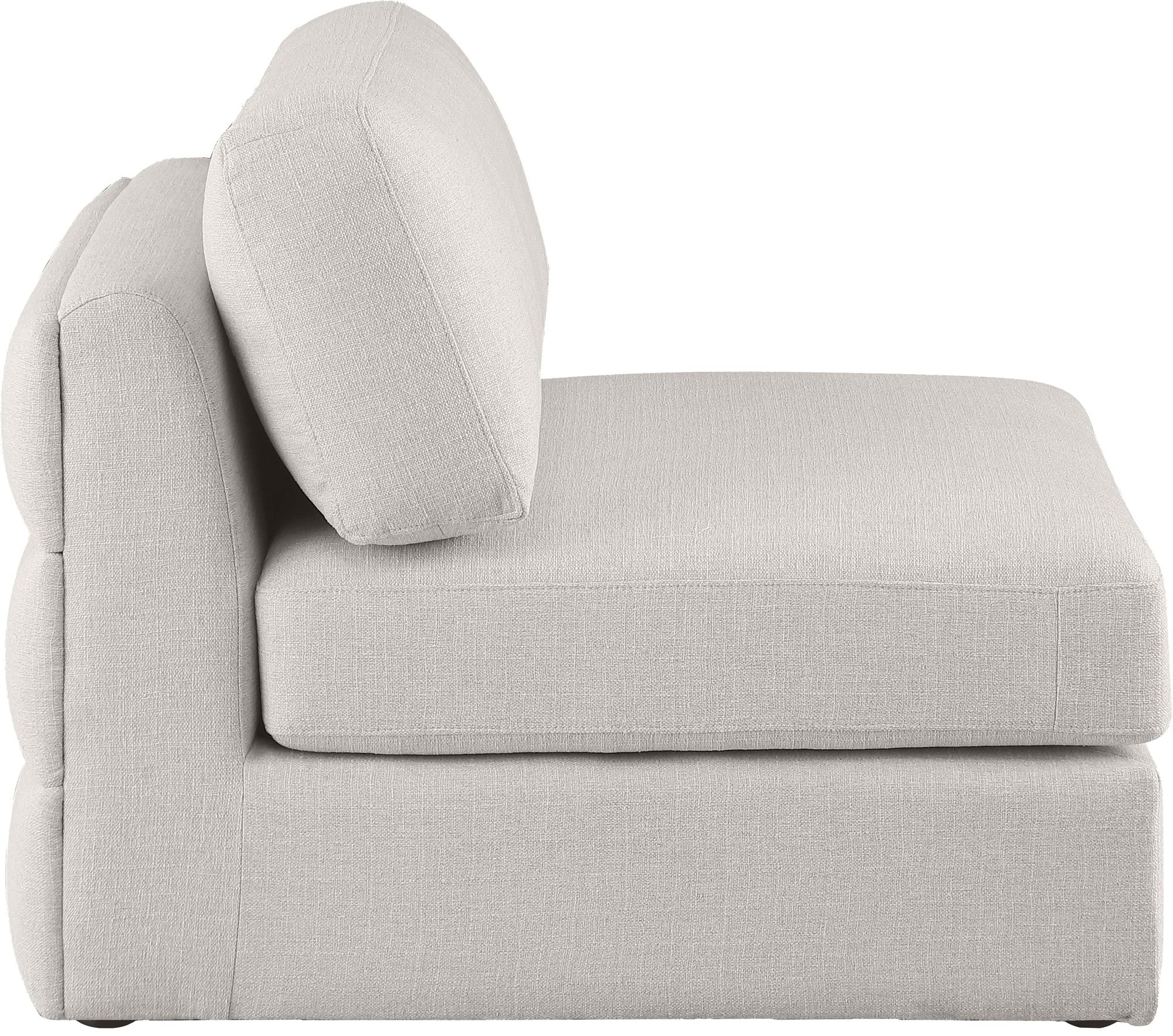 Beckham Linen Modular Armless Chair