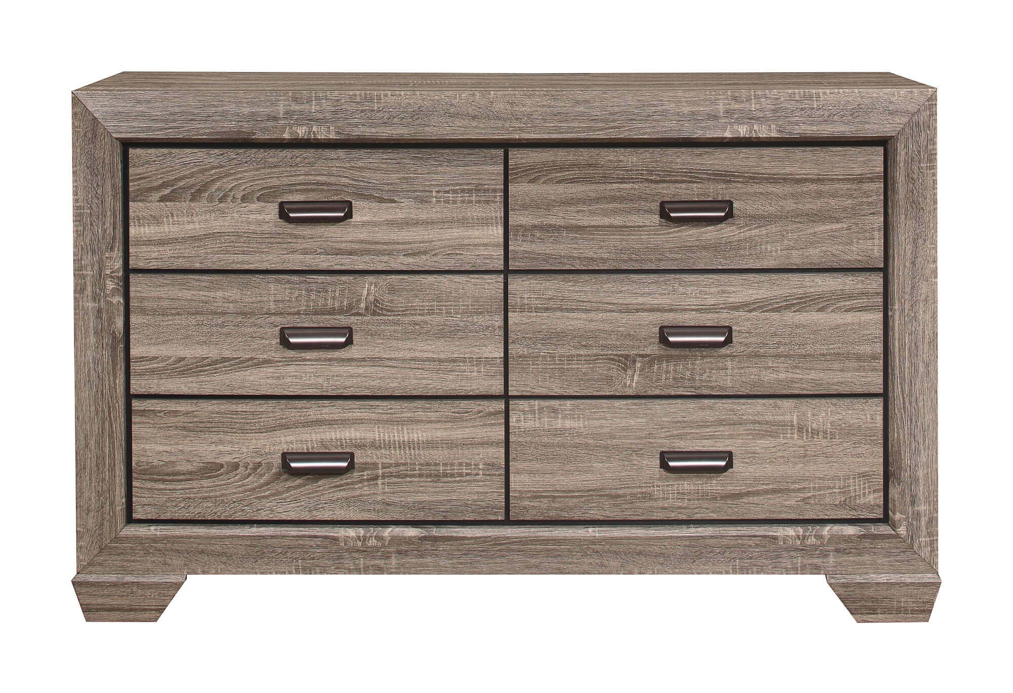 Beechnut Wood/Wood Veneer Panel Bedroom Set