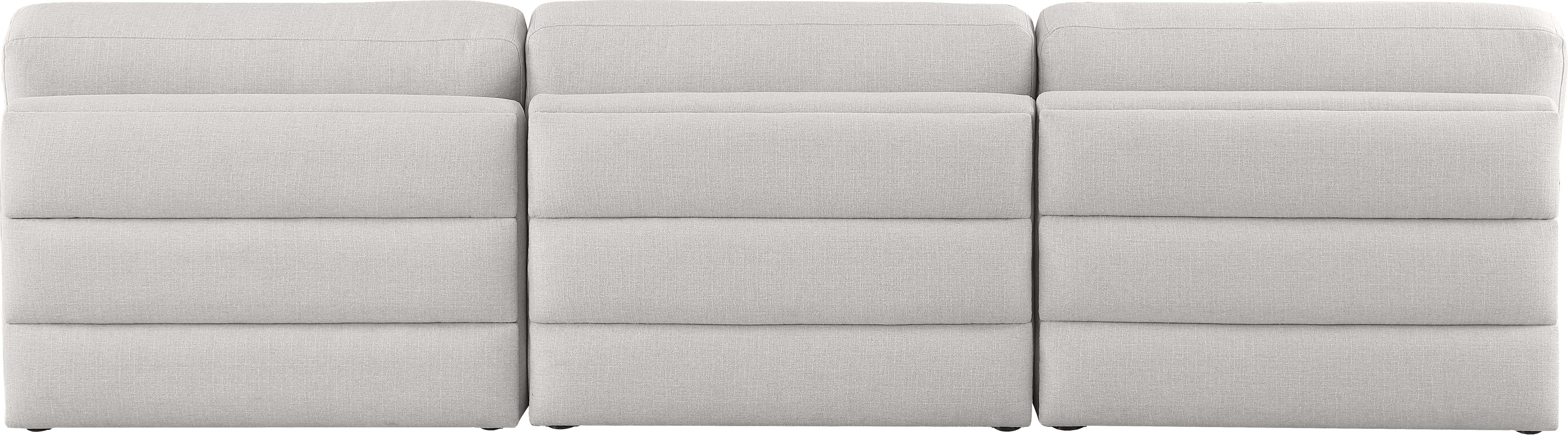 Beckham 114" Linen Modular Armless Sofa