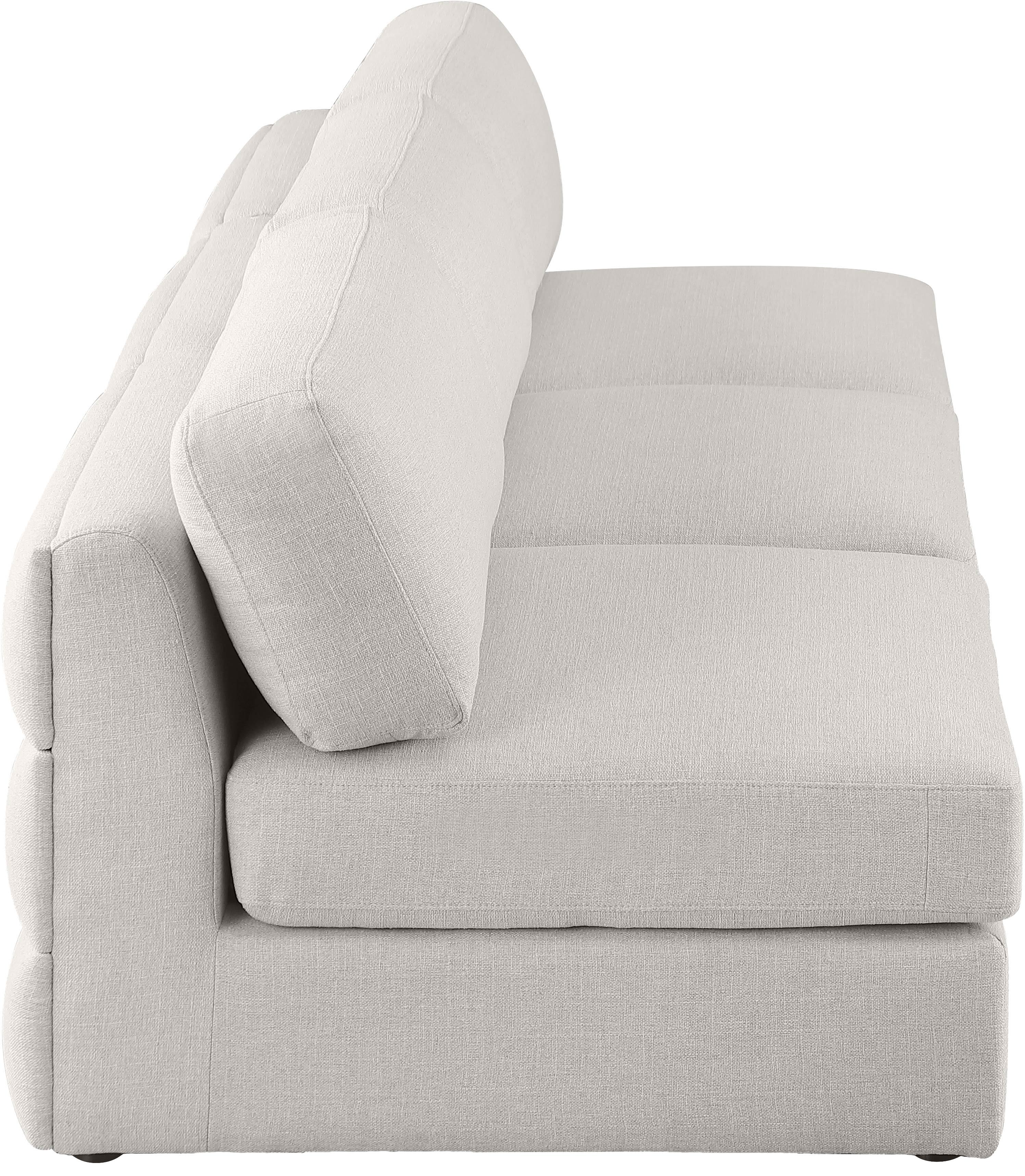 Beckham 114" Linen Modular Armless Sofa