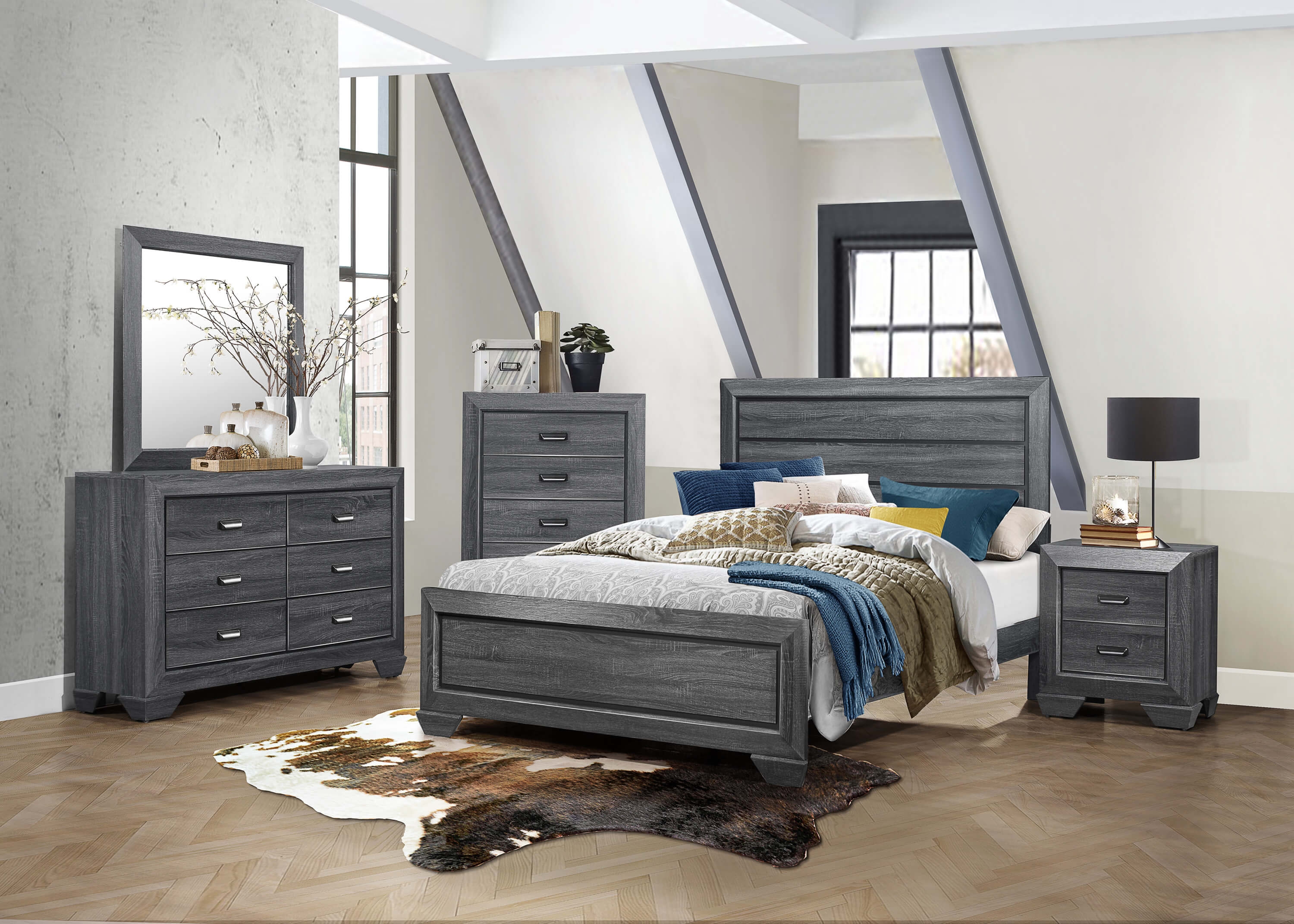 Beechnut Wood/Wood Veneer Panel Youth Bed