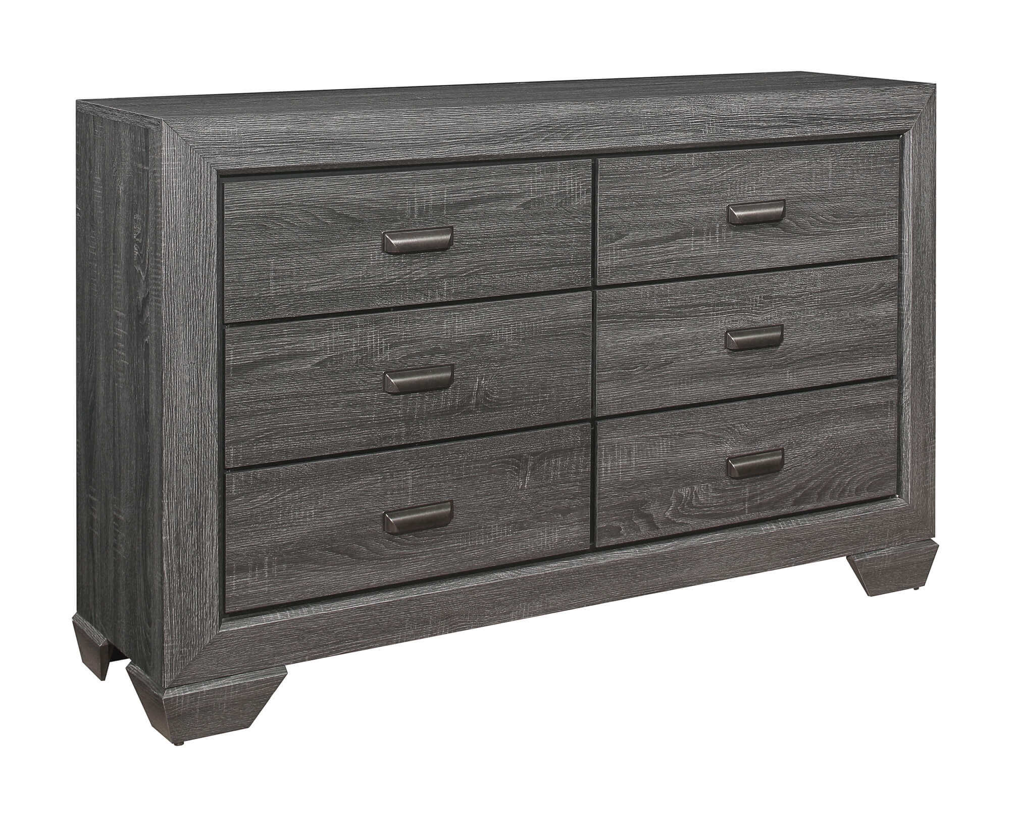 Beechnut Wood/Wood Veneer Panel Bedroom Set