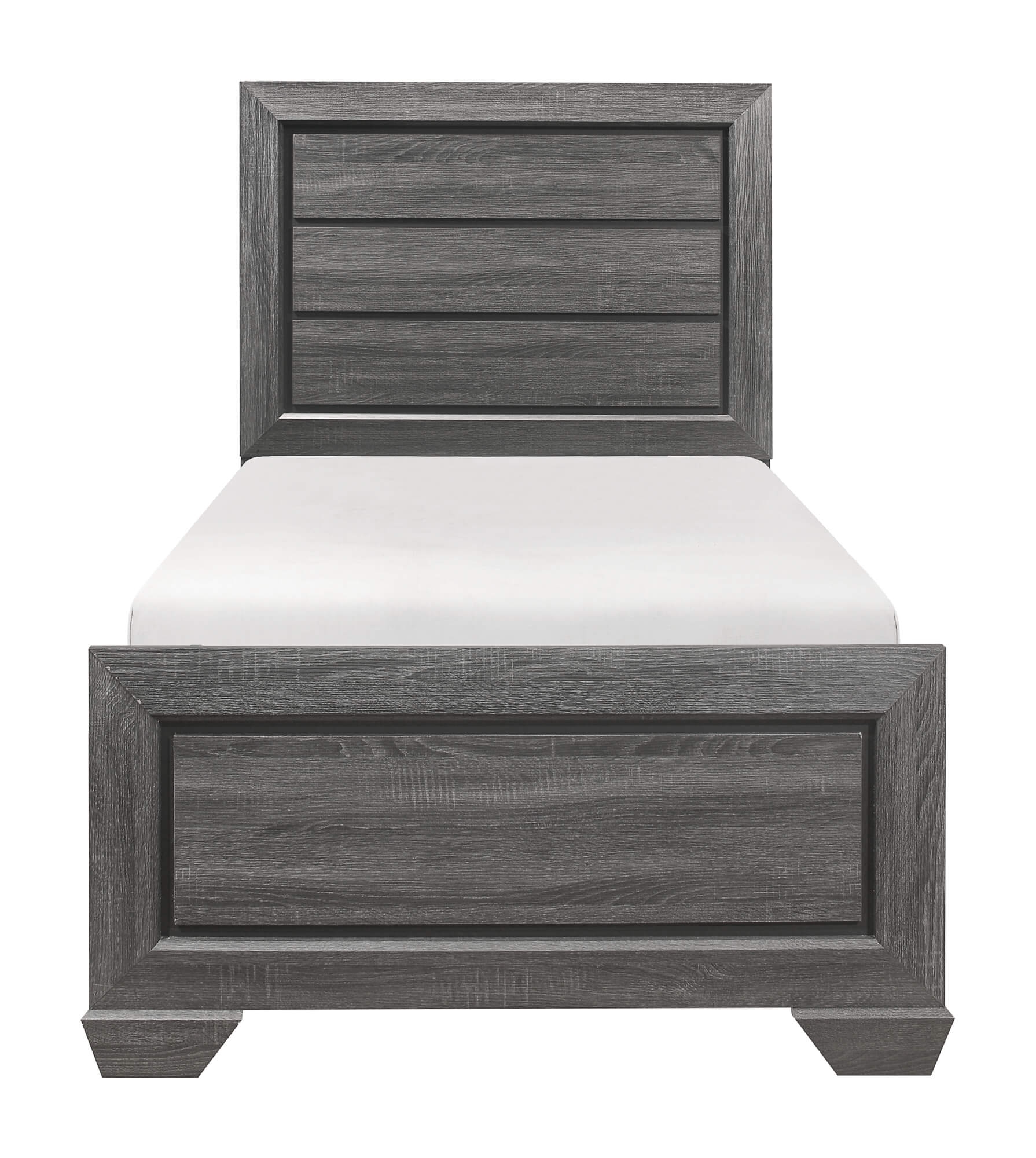 Beechnut Wood/Wood Veneer Panel Youth Twin Bed